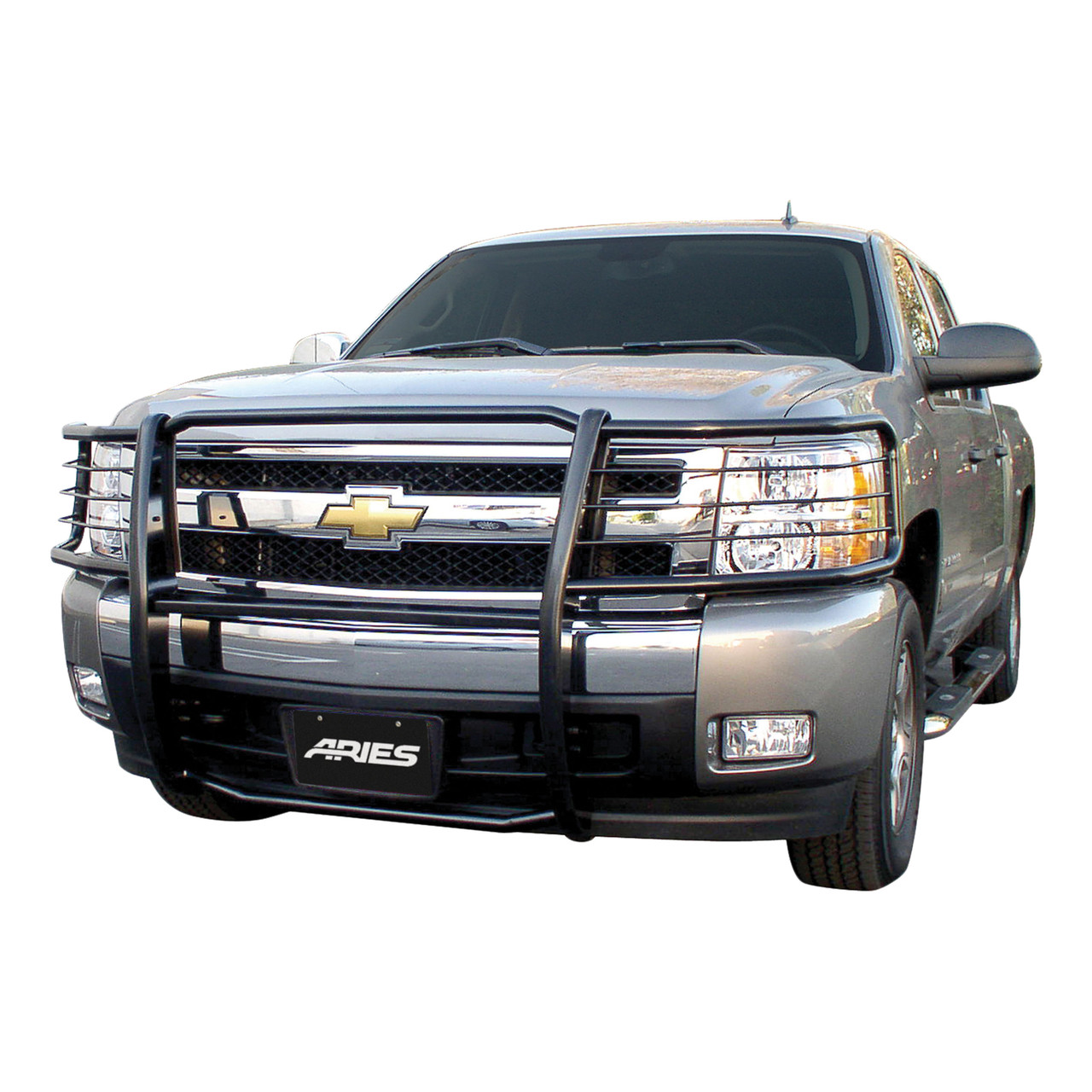 ARIES 4068 1-1/2-Inch Black Steel Grille Guard, No-Drill, Select Chevrolet Silverado 1500 thumbnail 7
