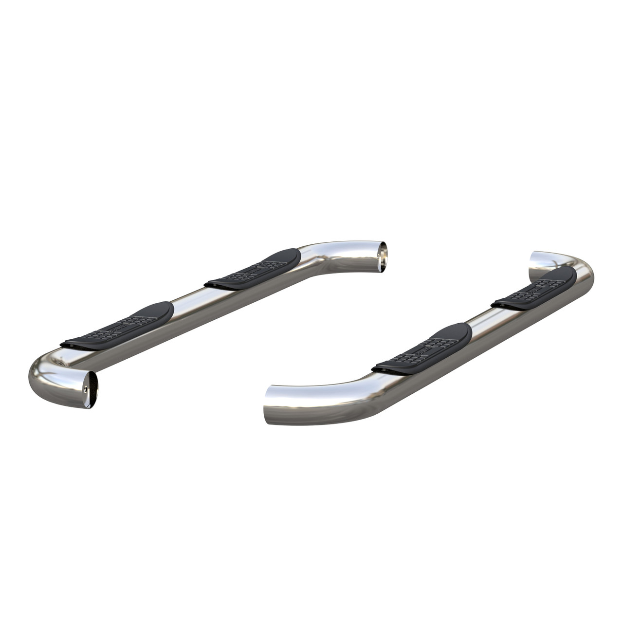 ARIES 203025-2 3-Inch Round Polished Stainless Steel Nerf Bars, No-Drill, Fits Select Ford F-250, F-350 Super Duty thumbnail 0