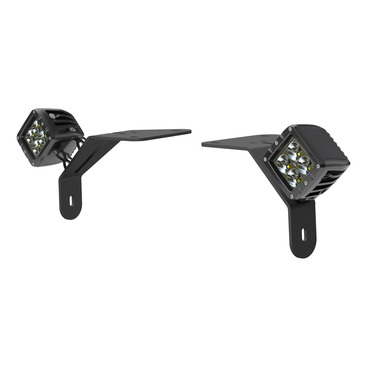 ARIES 1501305 LED Lights for Jeep Wrangler JL, Gladiator, Windshield Brackets, 2-Inch, 2,200-Lumen Spot Beams thumbnail 2