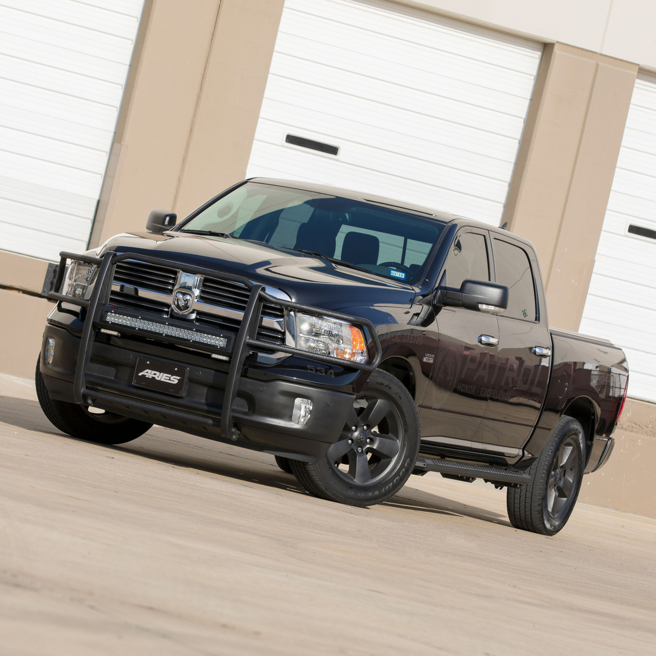 ARIES 2170028 Pro Series Black Steel Grille Guard with Light Bar, Select Dodge, Ram 1500 thumbnail 13
