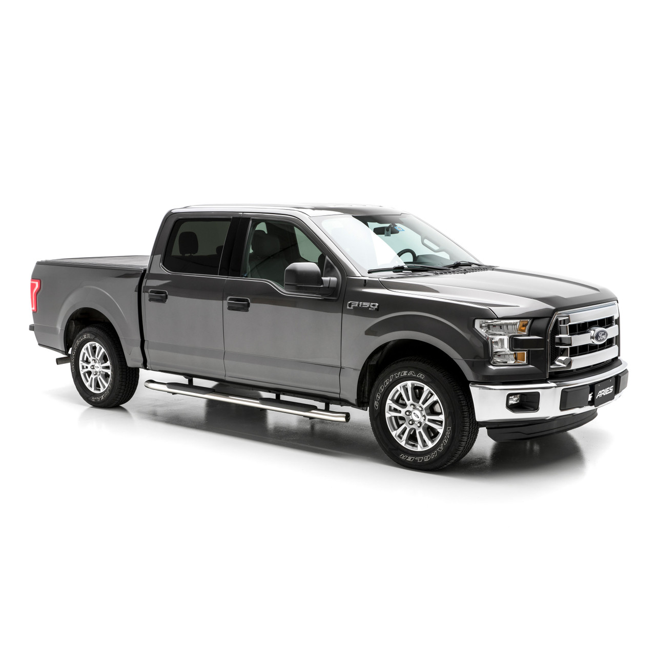 ARIES S223044-2 4-Inch Oval Polished Stainless Steel Nerf Bars, Select Ford F-150, F-250, F-350, F-450, F-550 Super Duty thumbnail 8