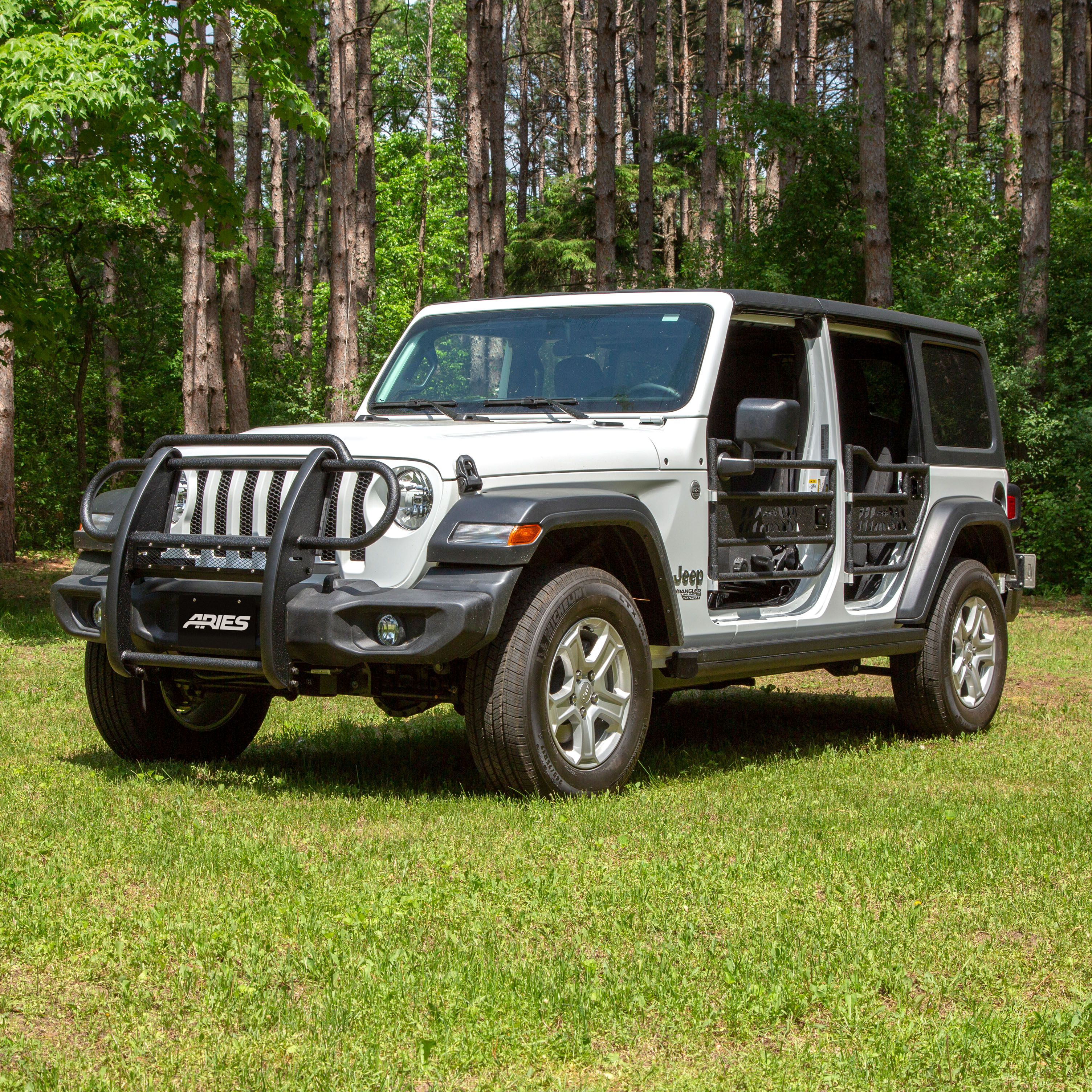 ARIES P1053 Pro Series Black Steel Grille Guard, No-Drill, Select Jeep Wrangler JL, Gladiator thumbnail 9