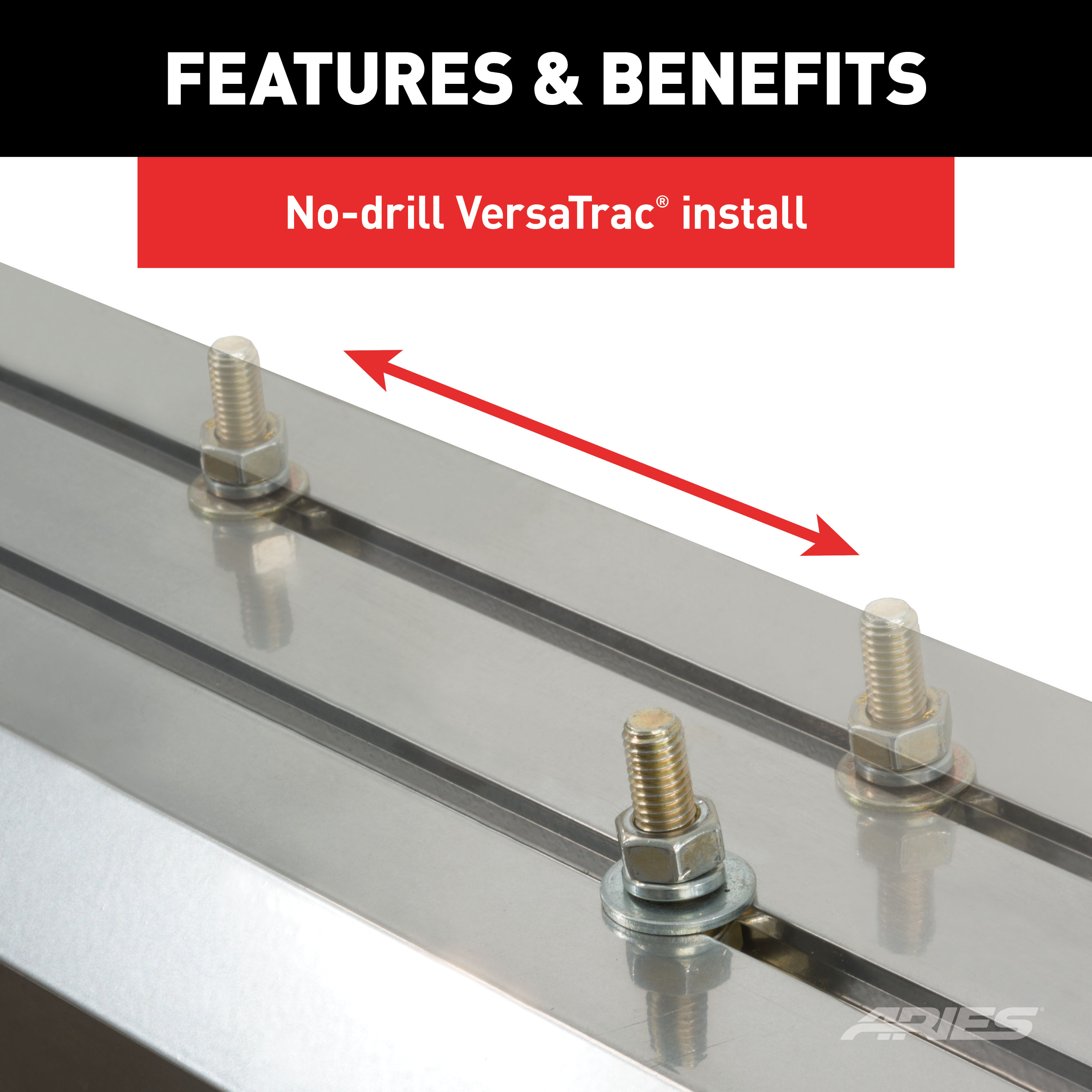 ARIES 2556052 AdvantEDGE Black Aluminum 85-Inch Truck Running Boards, Select Ford Ranger Crew Cab thumbnail 7