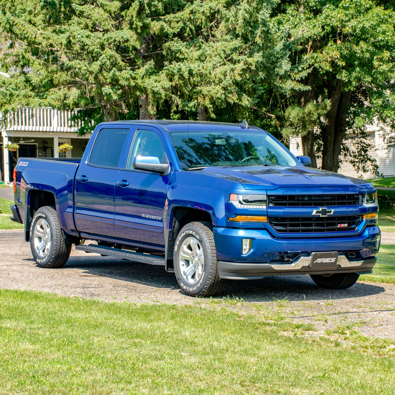 ARIES 2055531 RidgeStep Black Steel 6-1/2 x 91-Inch Truck Running Boards, Select Chevrolet Silverado, GMC Sierra 2500, 3500 HD thumbnail 8