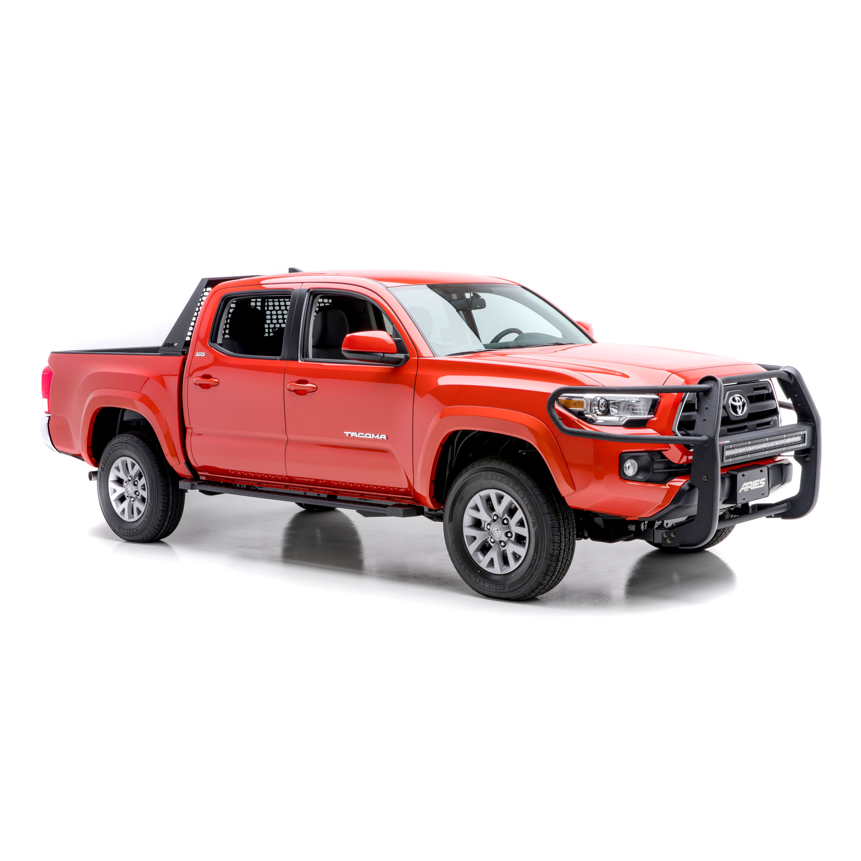 ARIES 2170006 Pro Series Black Steel Grille Guard with Light Bar, Select Toyota Tacoma thumbnail 10