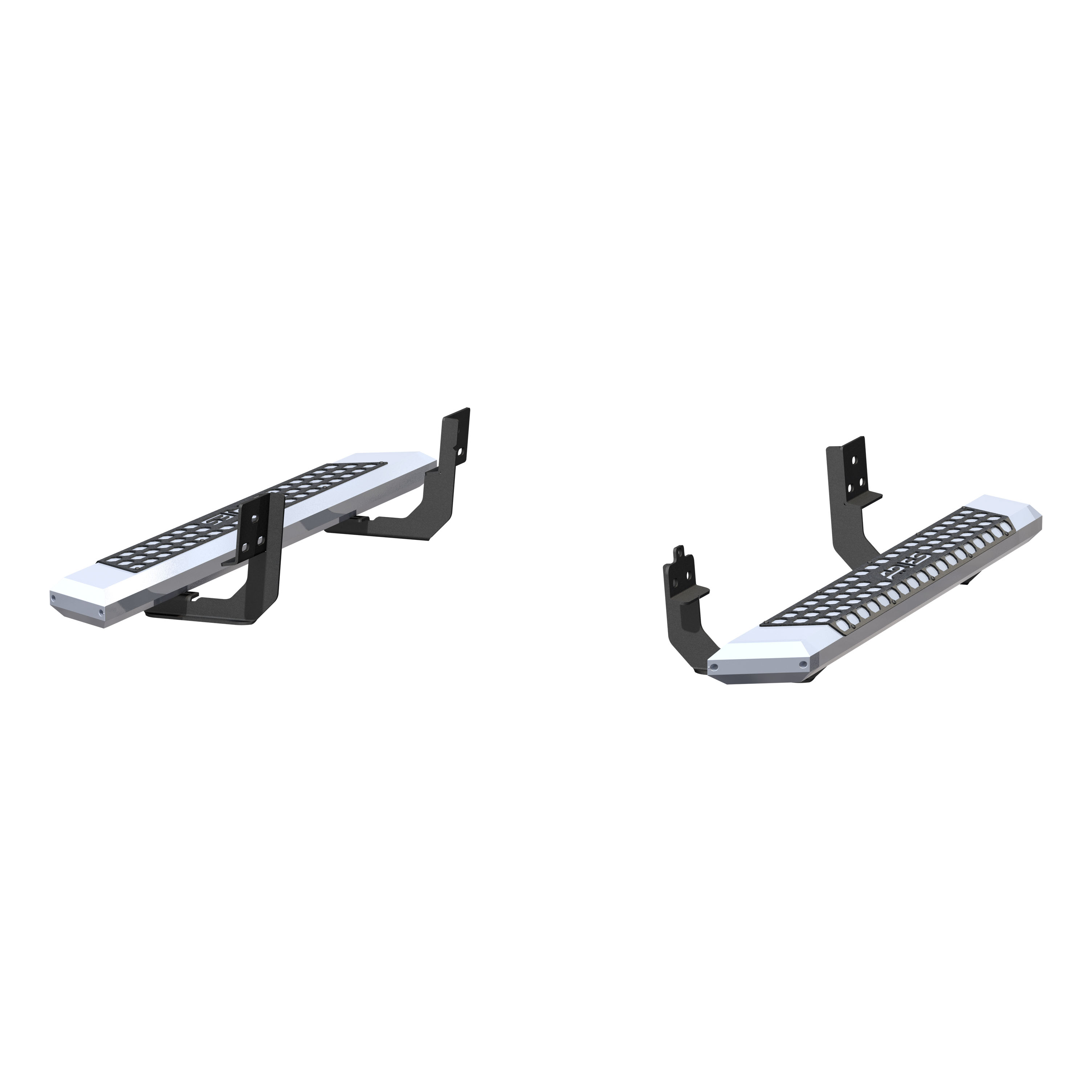 ARIES 2555001 AdvantEDGE Chrome Aluminum 53-Inch Truck Running Boards, Select Chevrolet Silverado, GMC Sierra 1500, 2500, 3500 HD thumbnail 2