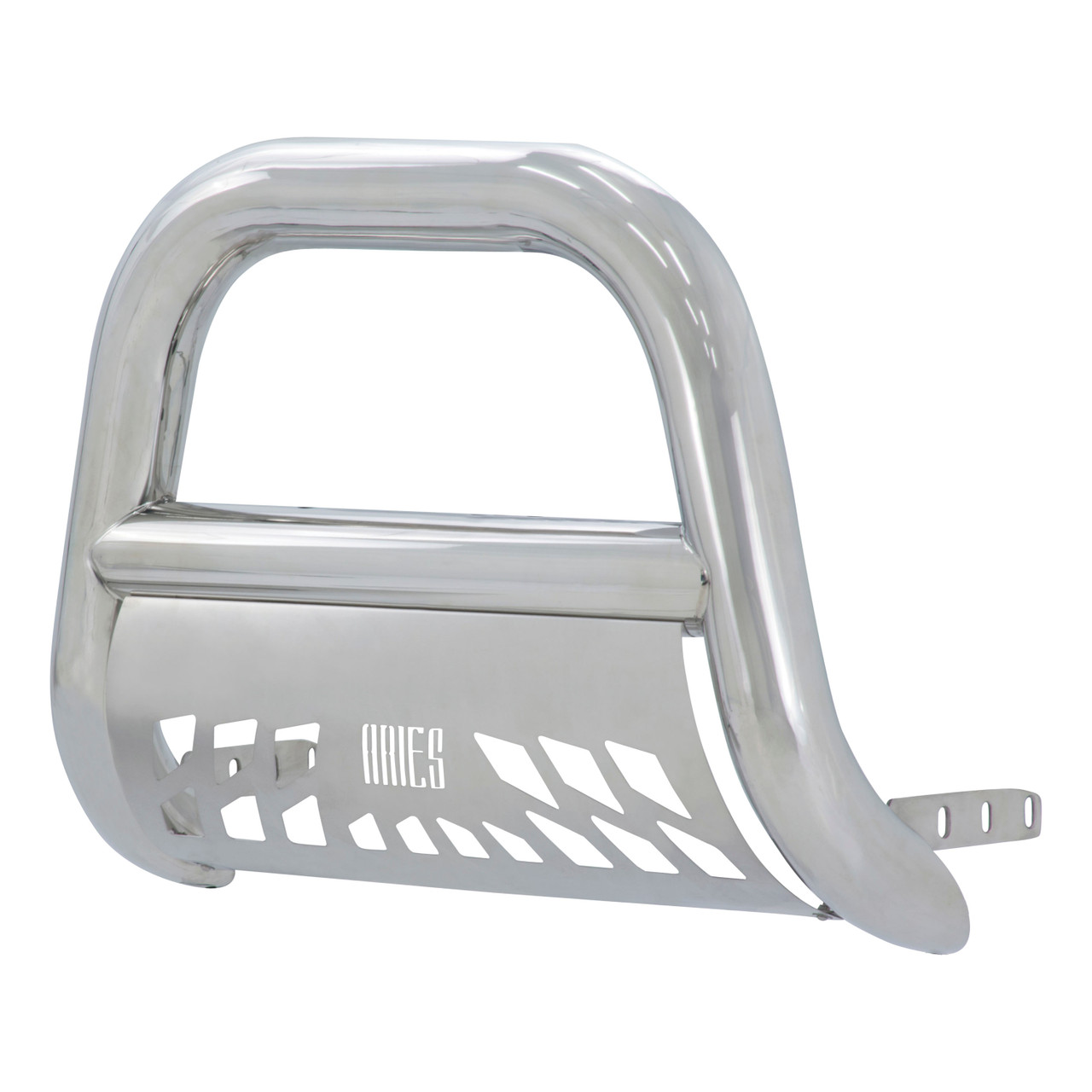 ARIES 45-4001 Big Horn 4-Inch Polished Stainless Steel Bull Bar, Select Chevrolet Avalanche, Silverado, Tahoe, Suburban, GMC Sierra, Yukon, XL thumbnail 0