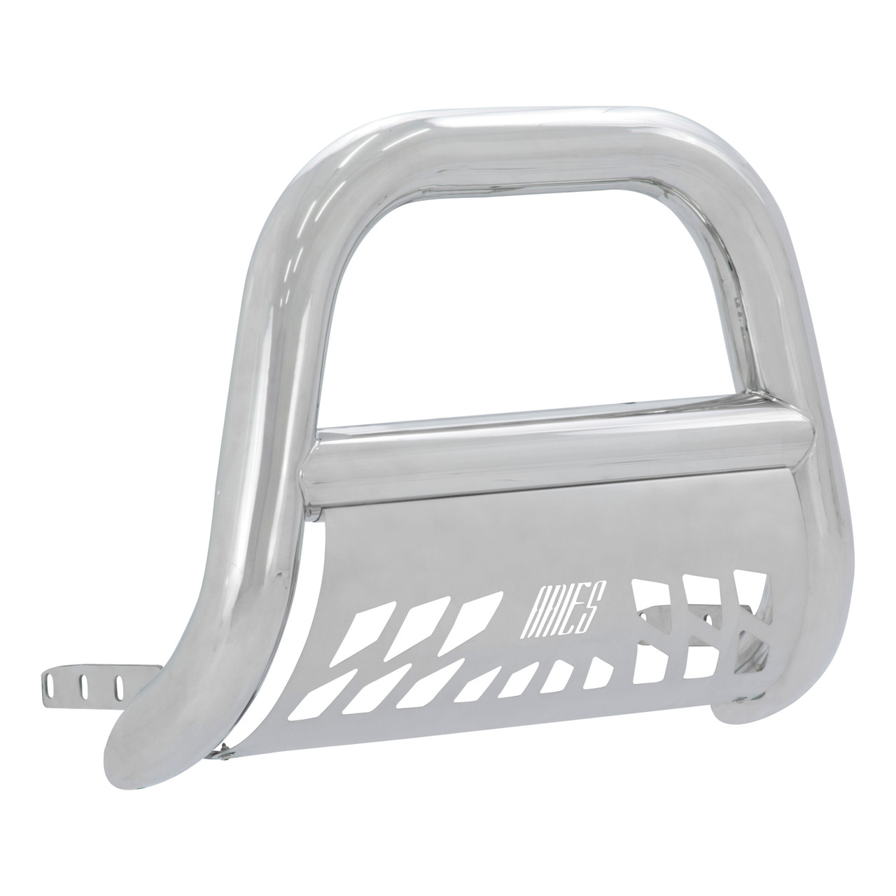 ARIES 45-4001 Big Horn 4-Inch Polished Stainless Steel Bull Bar, Select Chevrolet Avalanche, Silverado, Tahoe, Suburban, GMC Sierra, Yukon, XL thumbnail 1