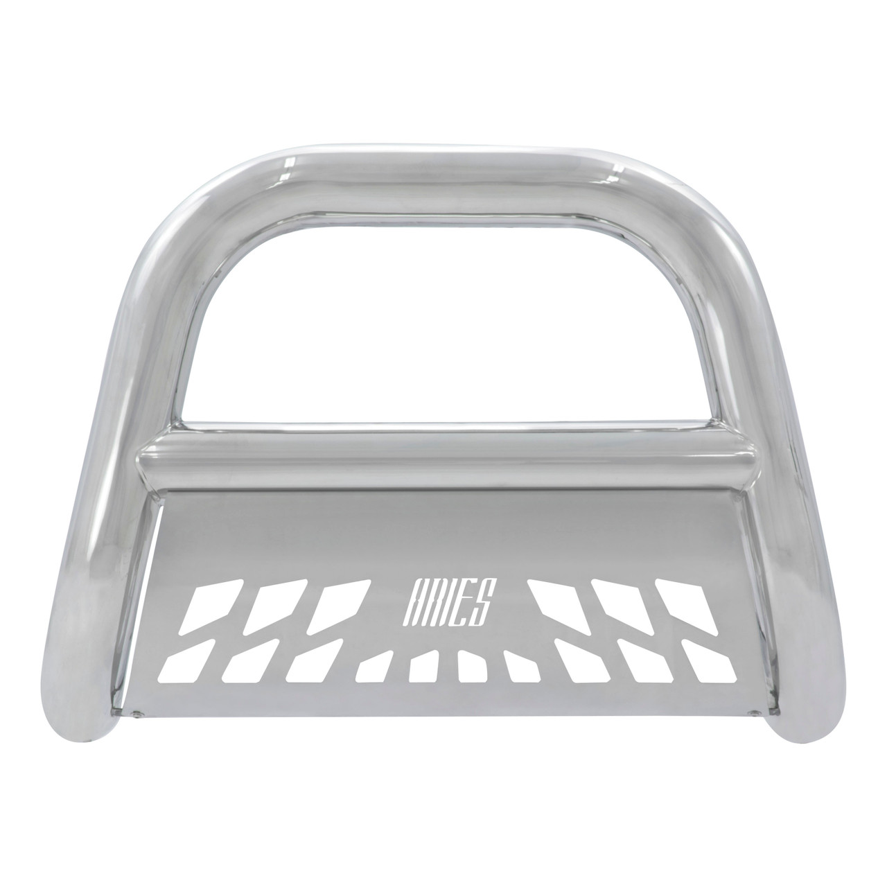 ARIES 45-4001 Big Horn 4-Inch Polished Stainless Steel Bull Bar, Select Chevrolet Avalanche, Silverado, Tahoe, Suburban, GMC Sierra, Yukon, XL thumbnail 2