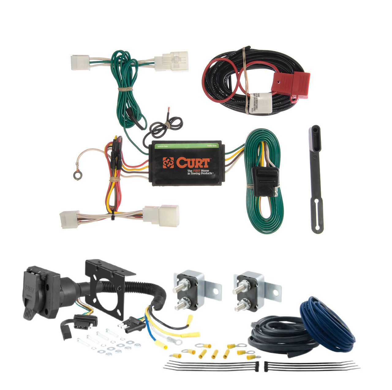 11 - 11 Nissan Pathfinder CURT Trailer Brake Controller 7-Way Upgrade Kit  7WK2050 thumbnail 0