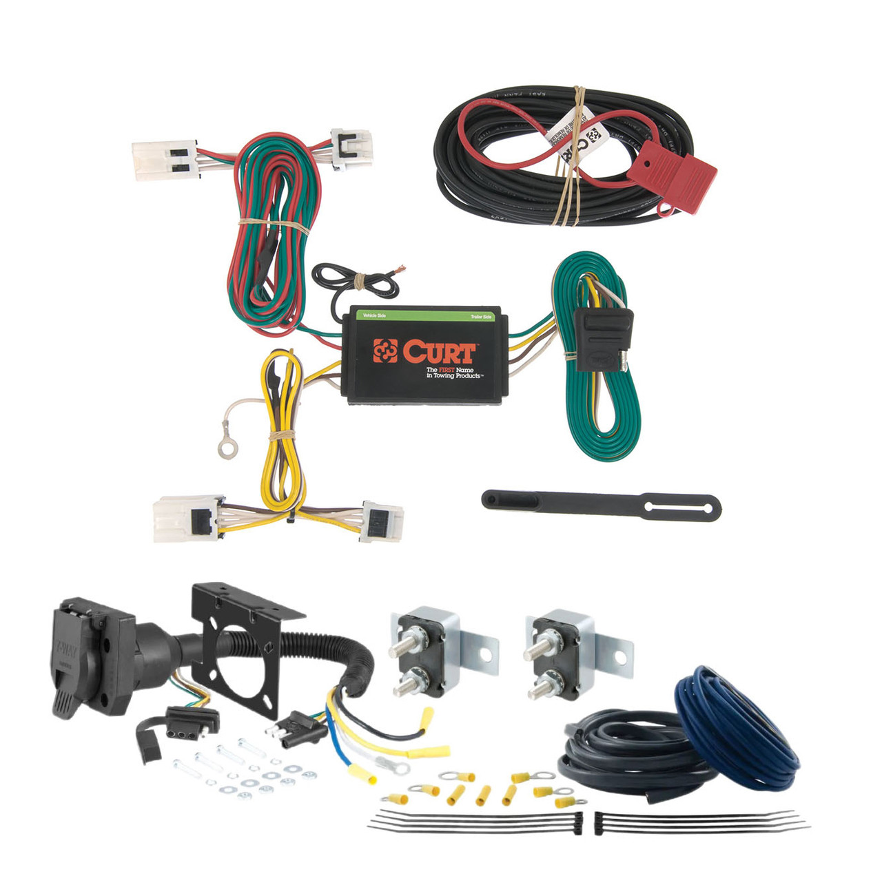 04 - 15 Toyota Prius CURT Trailer Brake Controller 7-Way Upgrade Kit  7WK2414 thumbnail 0