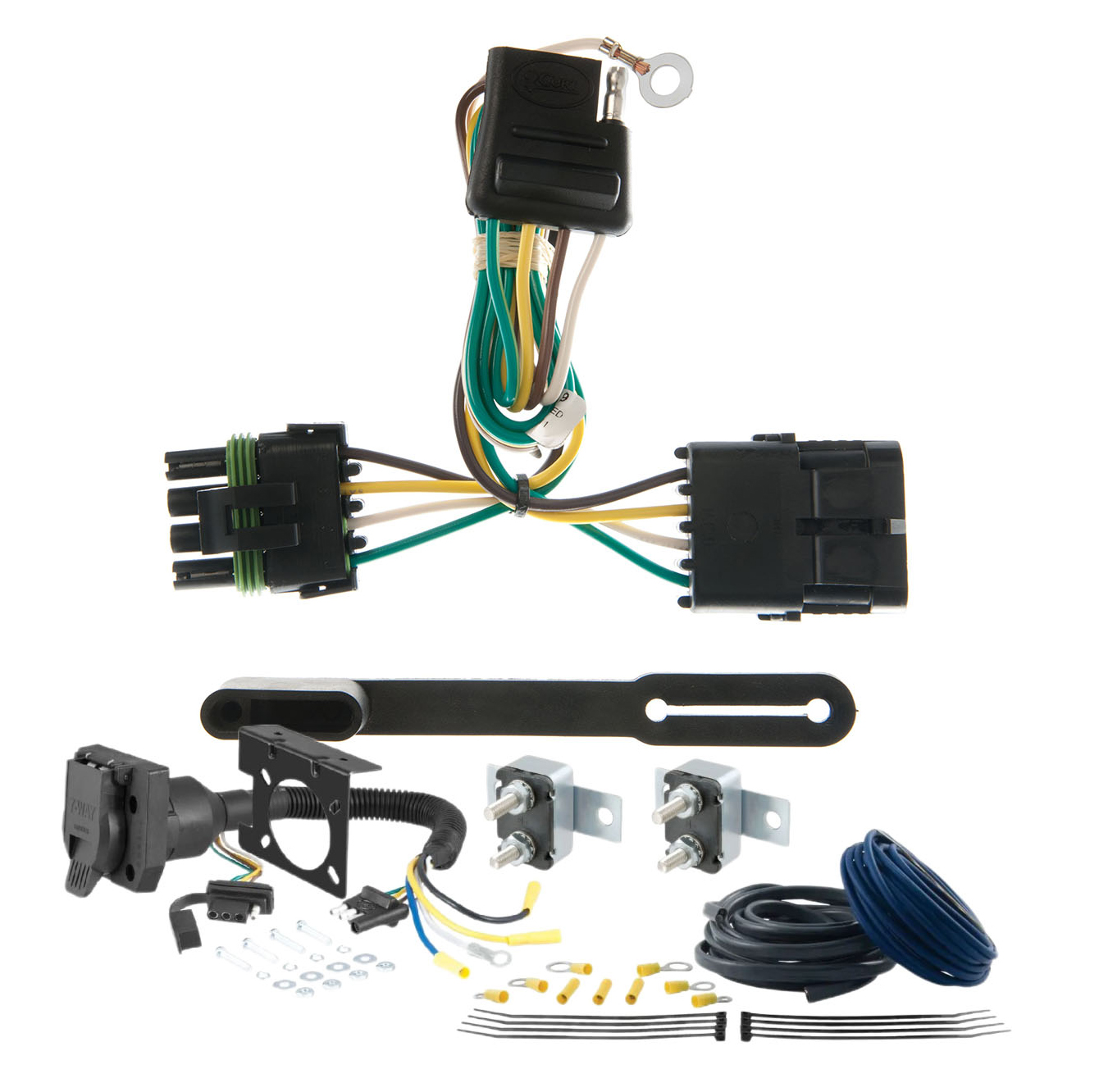 86 - 94 Dodge Ram 1500 6' bed only (built before 11/02) CURT Trailer Brake Controller 7-Way Upgrade Kit  7WK721 thumbnail 0