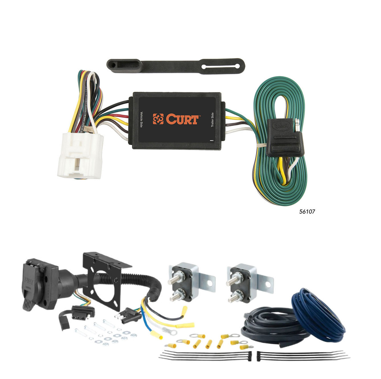 15 - 20 Toyota Sienna CURT Trailer Brake Controller 7-Way Upgrade Kit  7WK2436 thumbnail 0