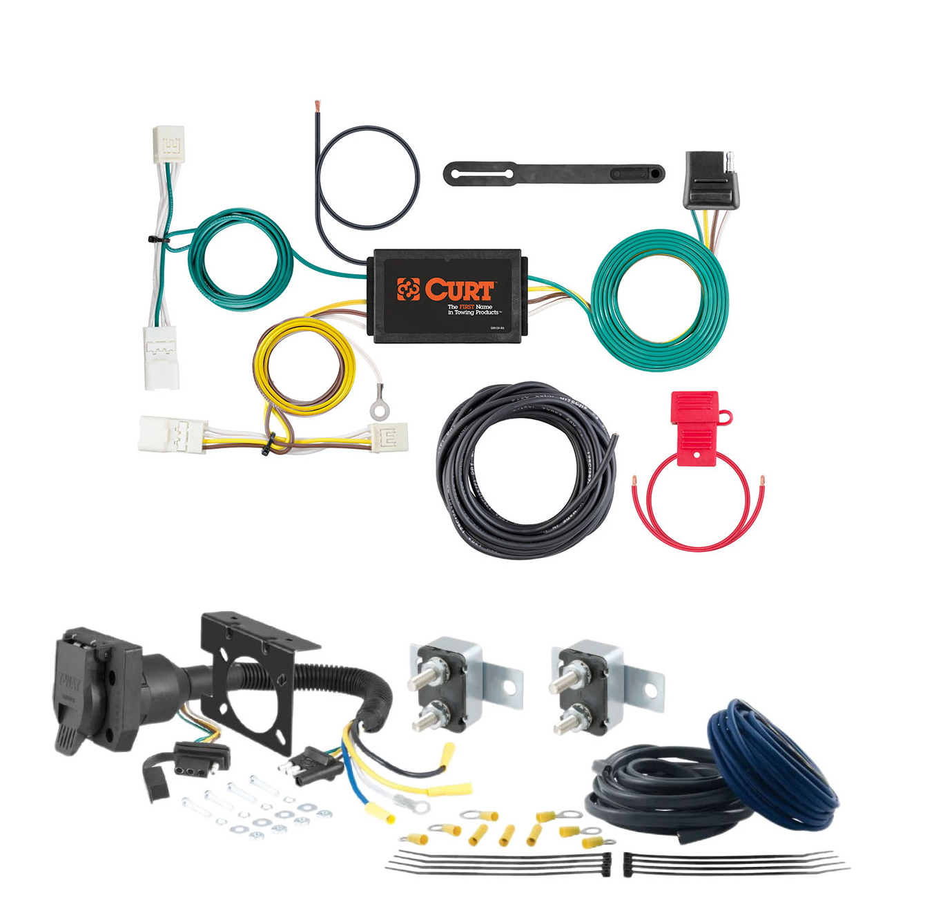 12 - 18 Volkswagen Beetle Hatchback, excluding diesel CURT Trailer Brake Controller 7-Way Upgrade Kit  7WK2469 thumbnail 0
