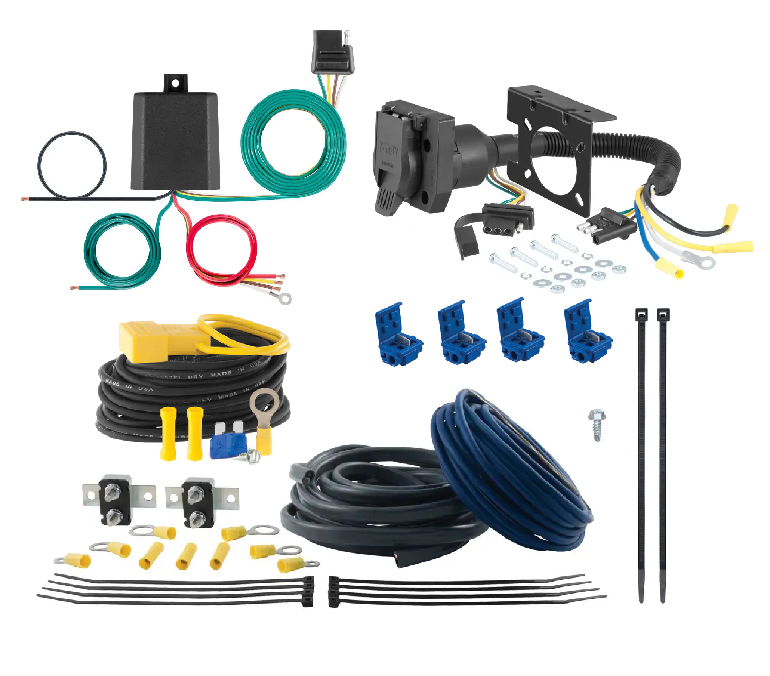 98 - 00 Volvo S70 CURT Trailer Brake Controller 7-Way Upgrade Kit  7WK2544 thumbnail 0