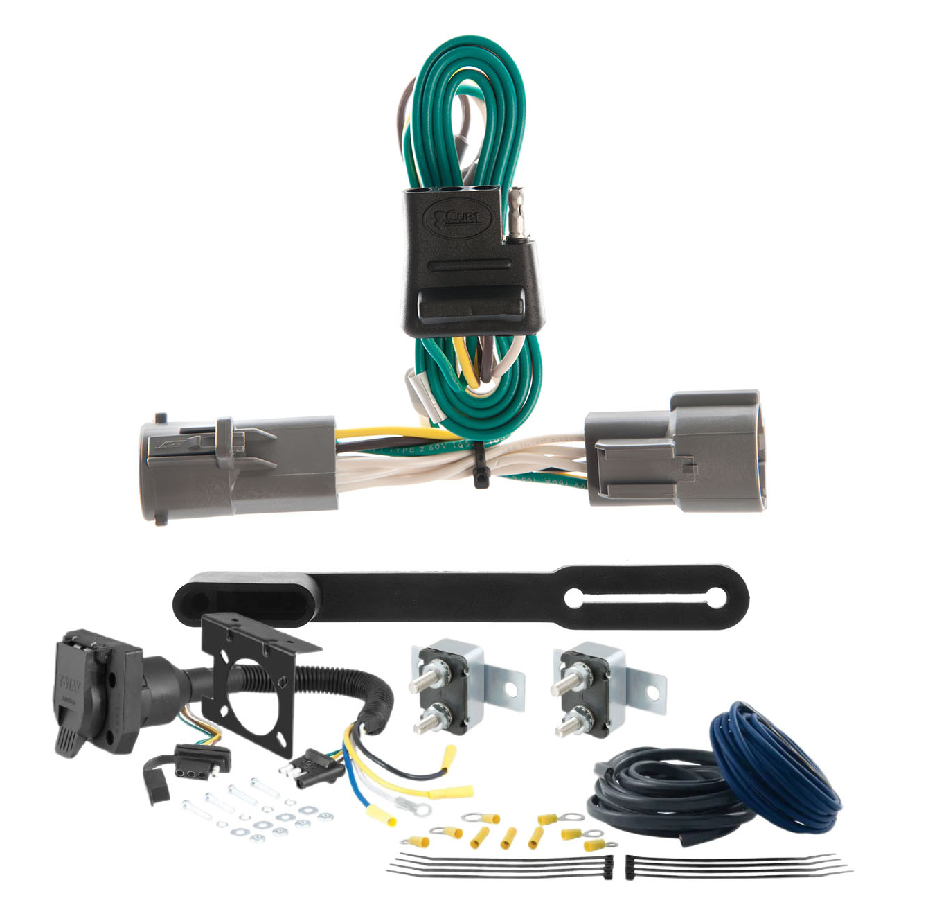 88 - 99 GMC K1500 Excluding dual exhaust or 10" step bumper or CURT Trailer Brake Controller 7-Way Upgrade Kit  7WK1086 thumbnail 0