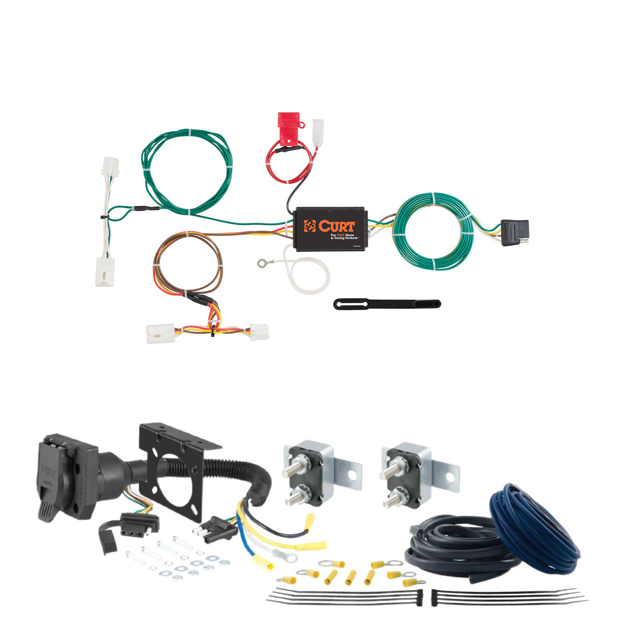 17 - 17 Gensis G80 CURT Trailer Brake Controller 7-Way Upgrade Kit  7WK1013 thumbnail 0
