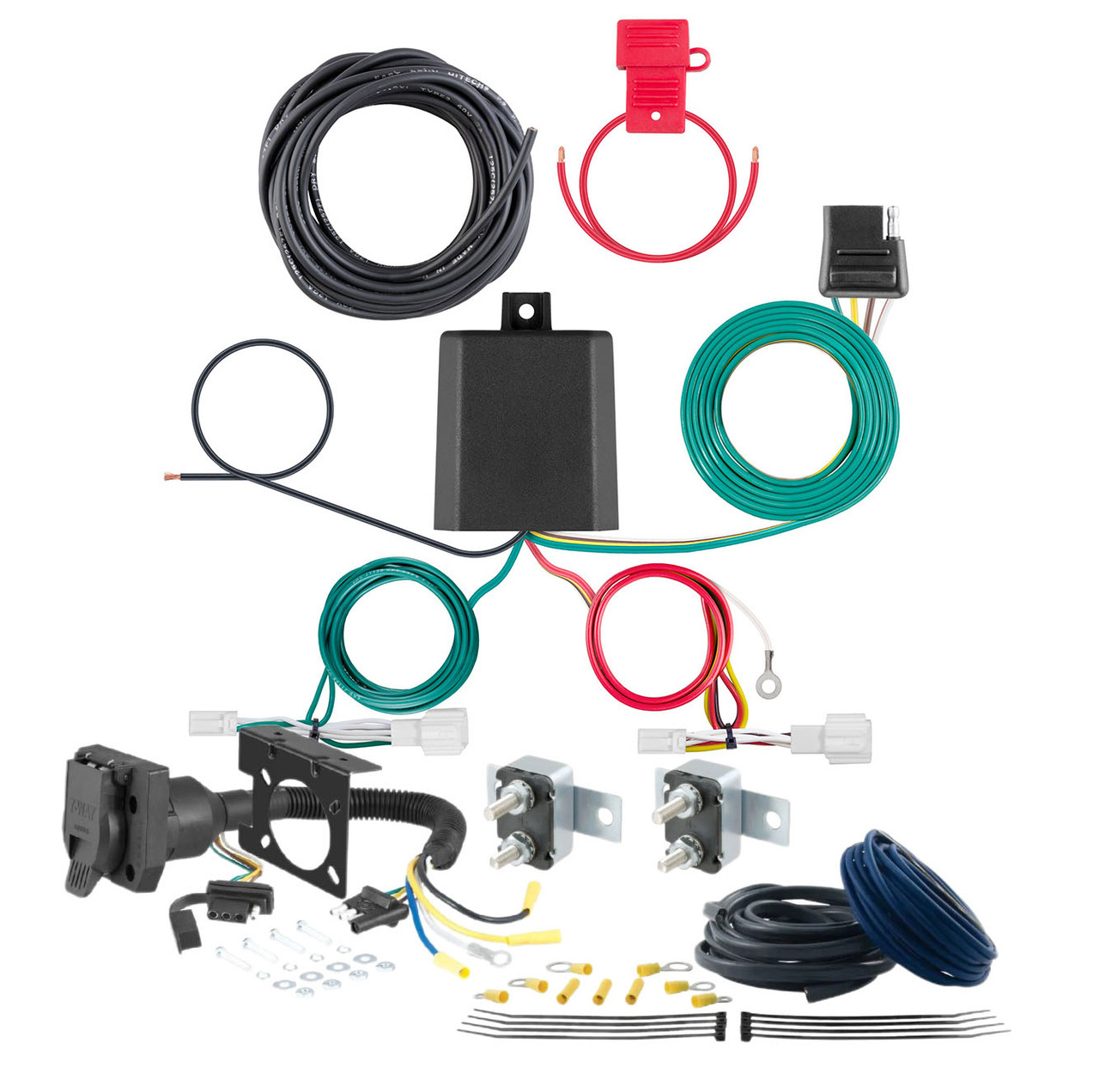 21 - 23 Ford F-150 Excluding factory receiver or Police Responder CURT Trailer Brake Controller 7-Way Upgrade Kit  7WK851 thumbnail 0