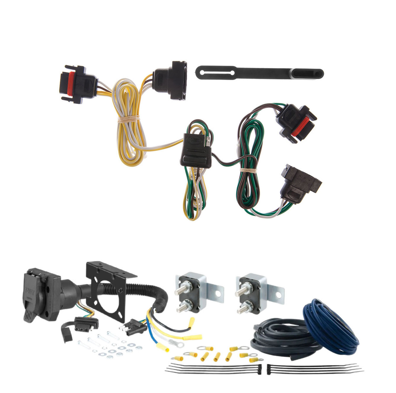 95 - 00 Chevrolet Old body style, 5.7L or 6.5L CURT Trailer Brake Controller 7-Way Upgrade Kit  7WK599 thumbnail 0