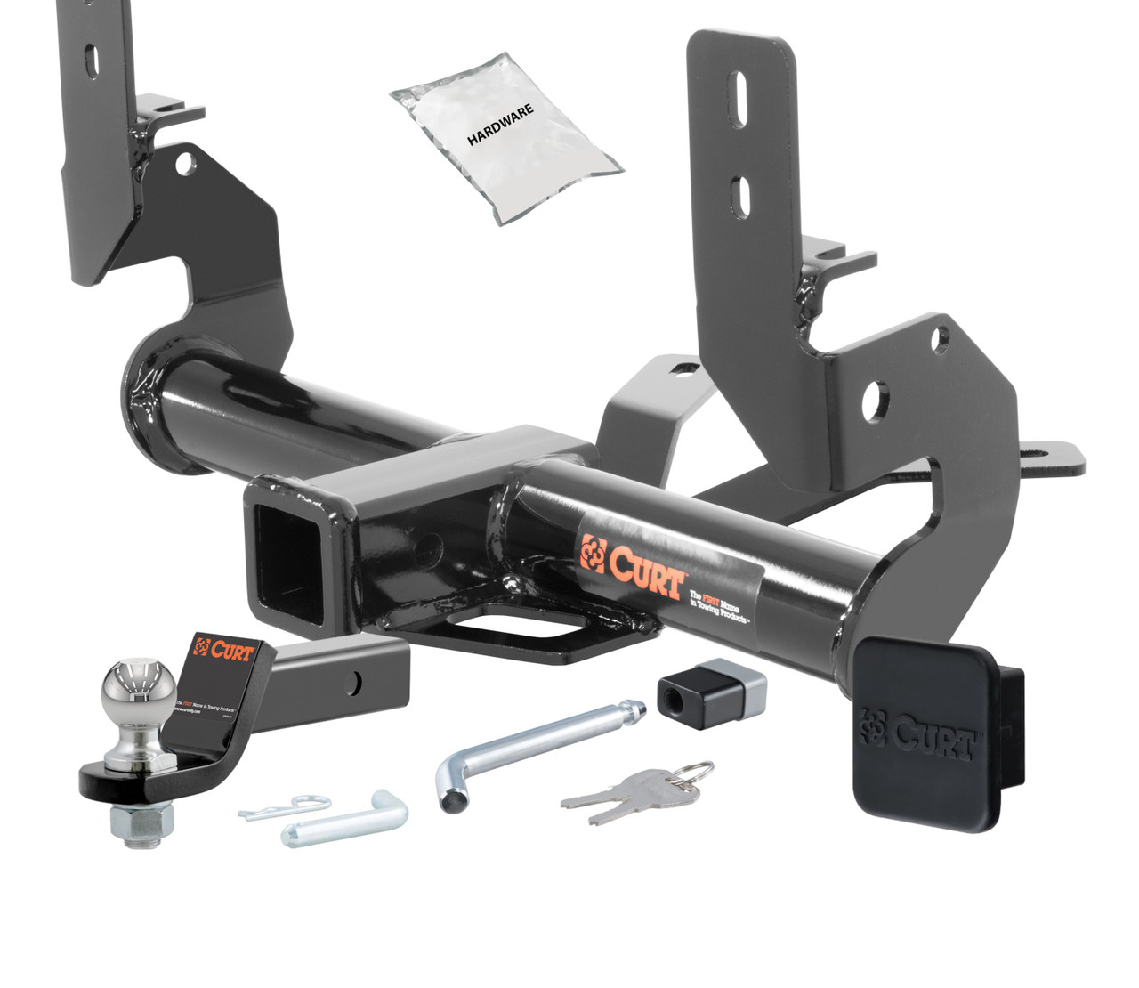09 - 17 Audi Q5 Excluding hybrid 2in. CURT Trailer Hitch + Ball Mount + Cover + Lock Kit HWA67 thumbnail 0