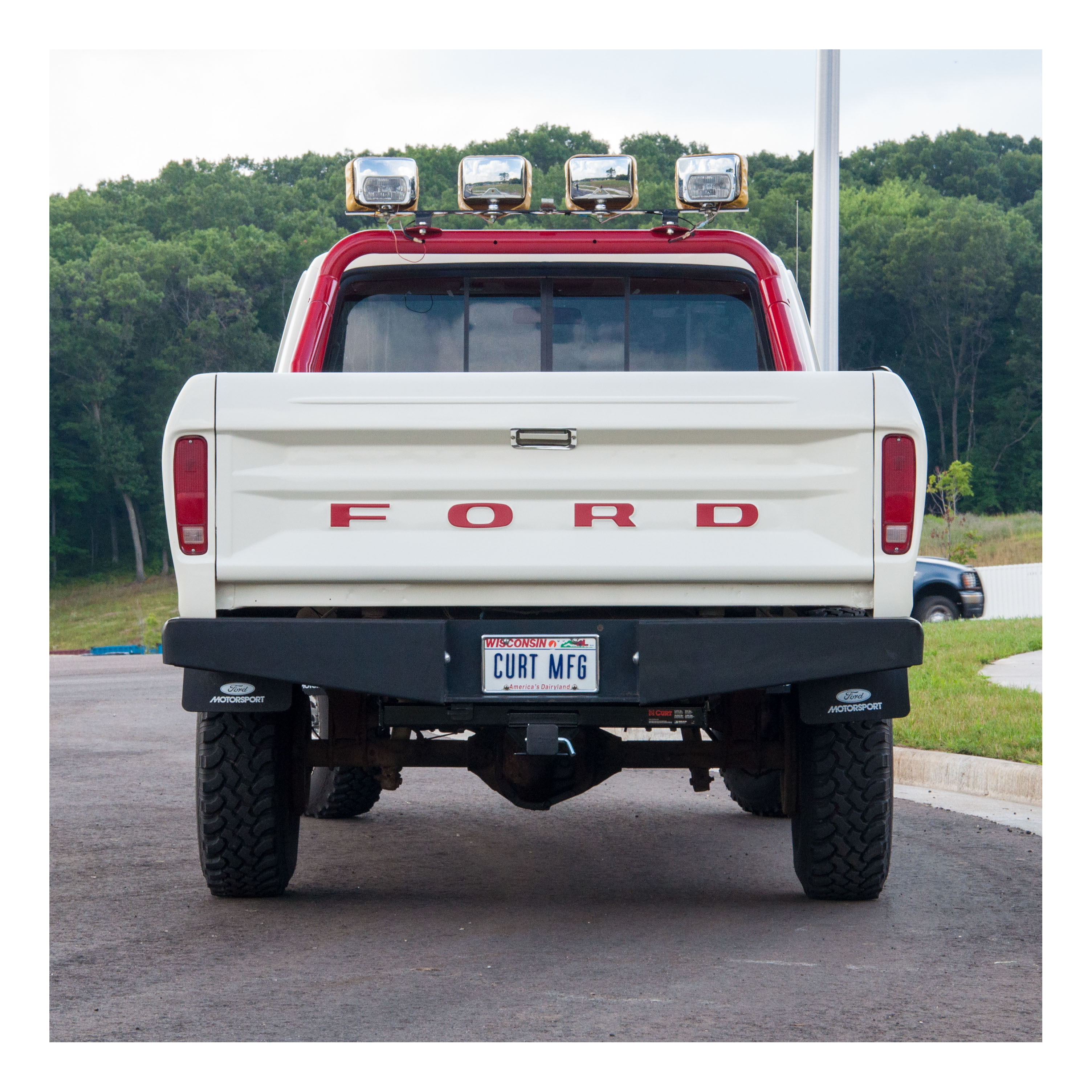 68 - 01 Dodge Ram 1500  Excluding roll pan bumper 2in. CURT Trailer Hitch + Ball Mount + Cover + Lock Kit HWA725 thumbnail 7