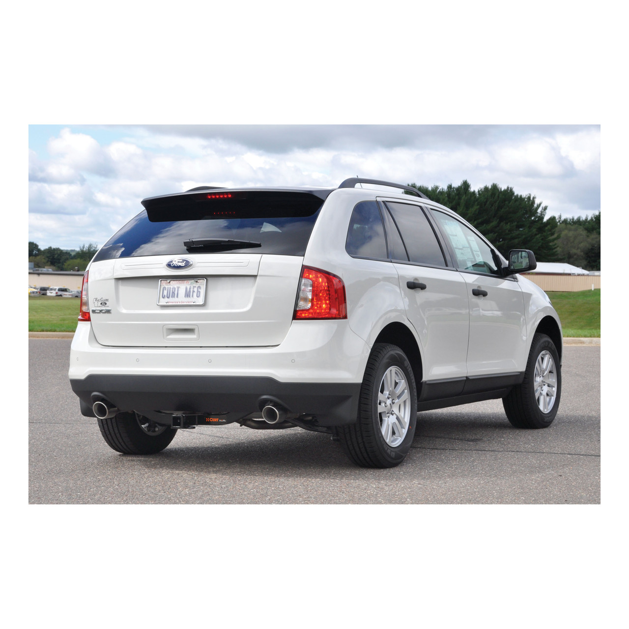 07 - 14 Ford Edge Fits beneath factory 1-1/4" receiver hitch 2in. CURT Trailer Hitch + Ball Mount + Cover + Lock Kit HWA811 thumbnail 6