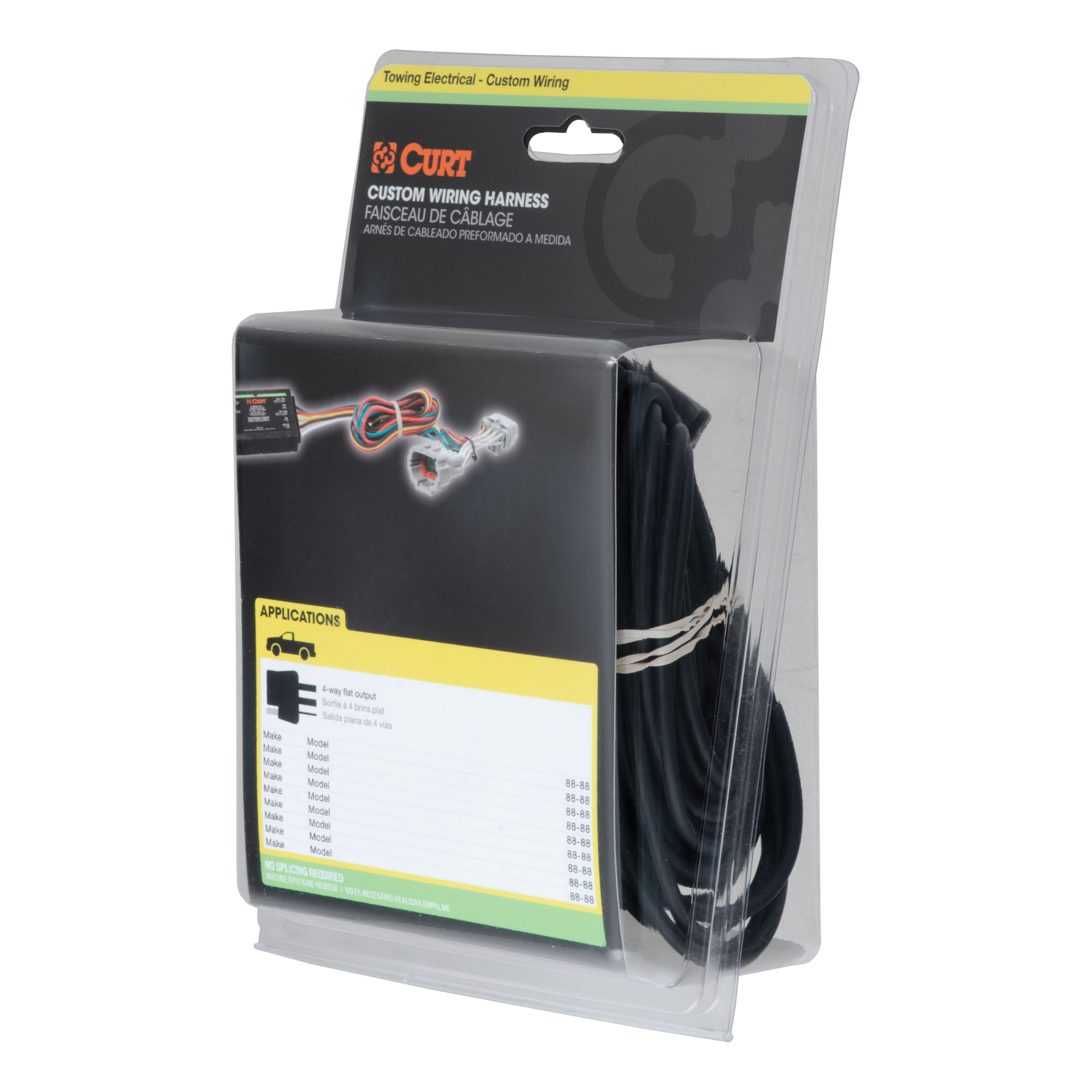 15-23 JEEP Renegade Excluding 4WD CURT 4-flat Plug and Play Trailer Wiring thumbnail 5