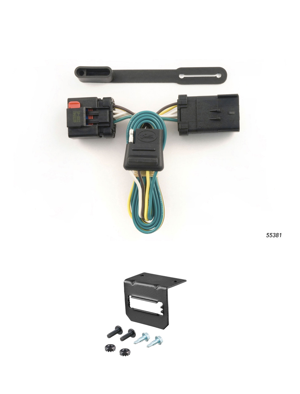 03-09 Dodge Sprinter 3500  Cab & chassis, 170" WB CURT 4-flat Plug and Play Trailer Wiring thumbnail 0