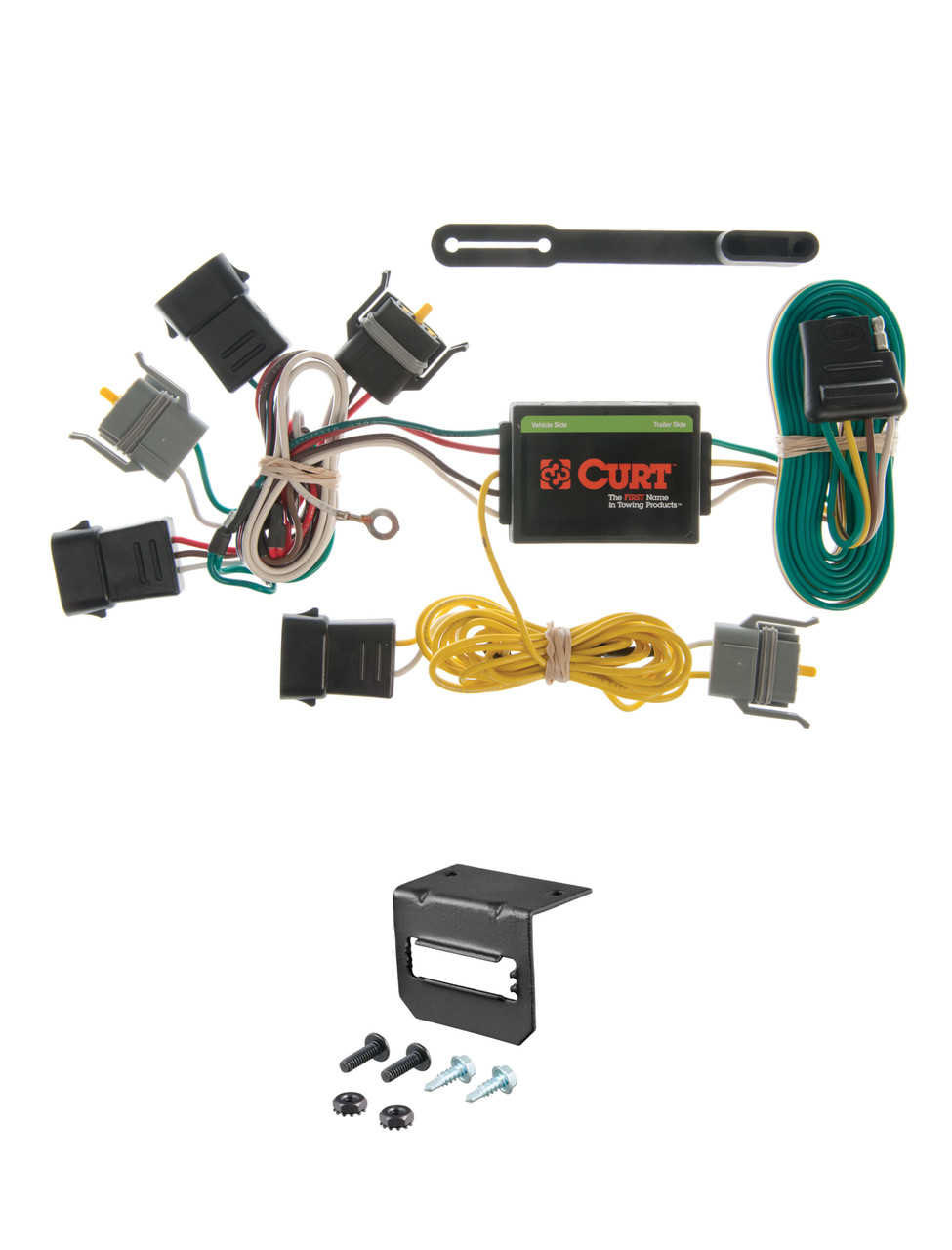 01-03 Mazda Tribute Without factory 1-1/4" receiver hitch CURT 4-flat Plug and Play Trailer Wiring thumbnail 0