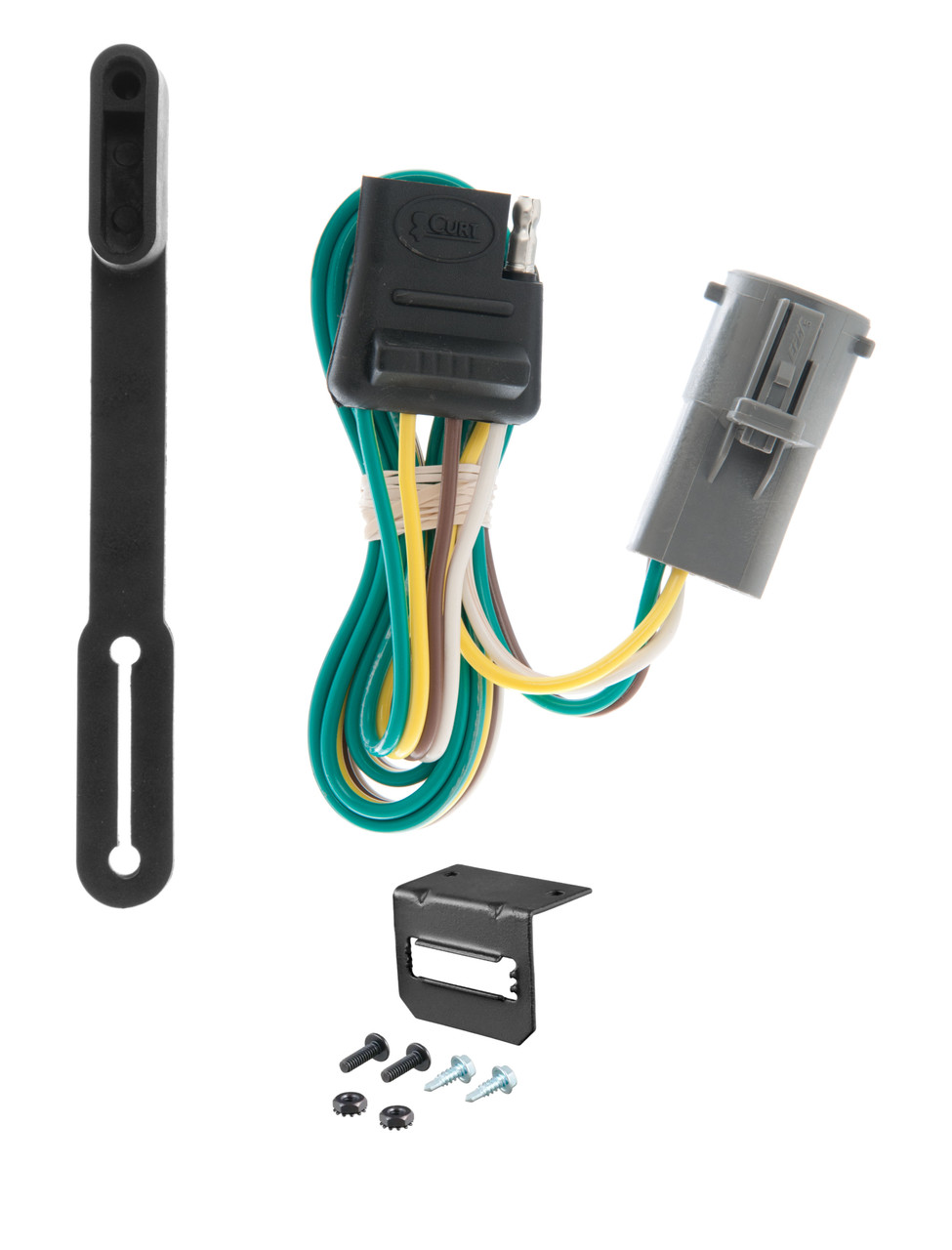 98-01 Mazda B4000 00-05 models are no drill CURT 4-flat Plug and Play Trailer Wiring thumbnail 0