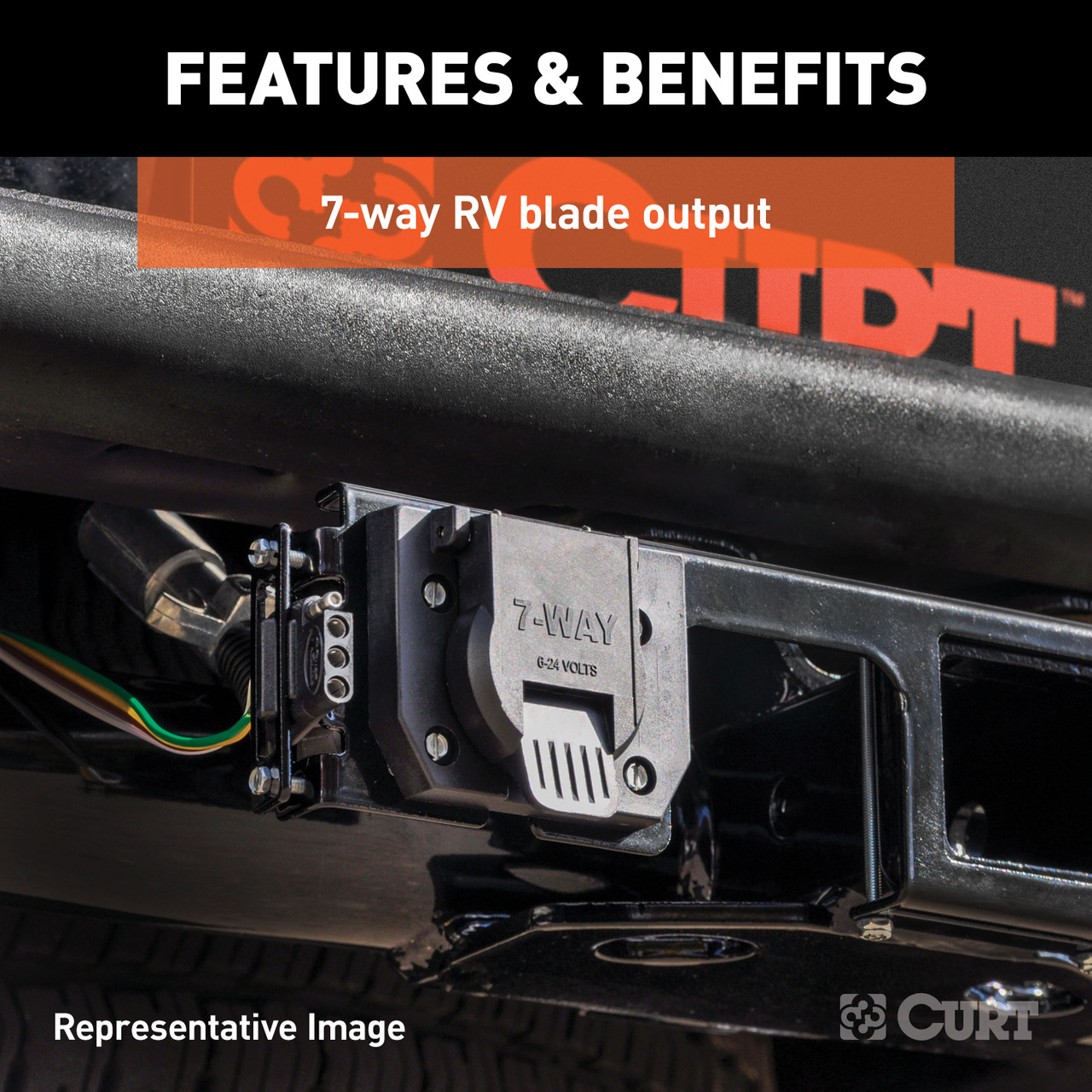 11-19 Ford Explorer CURT 7-way Plug and Play Trailer Wiring thumbnail 1