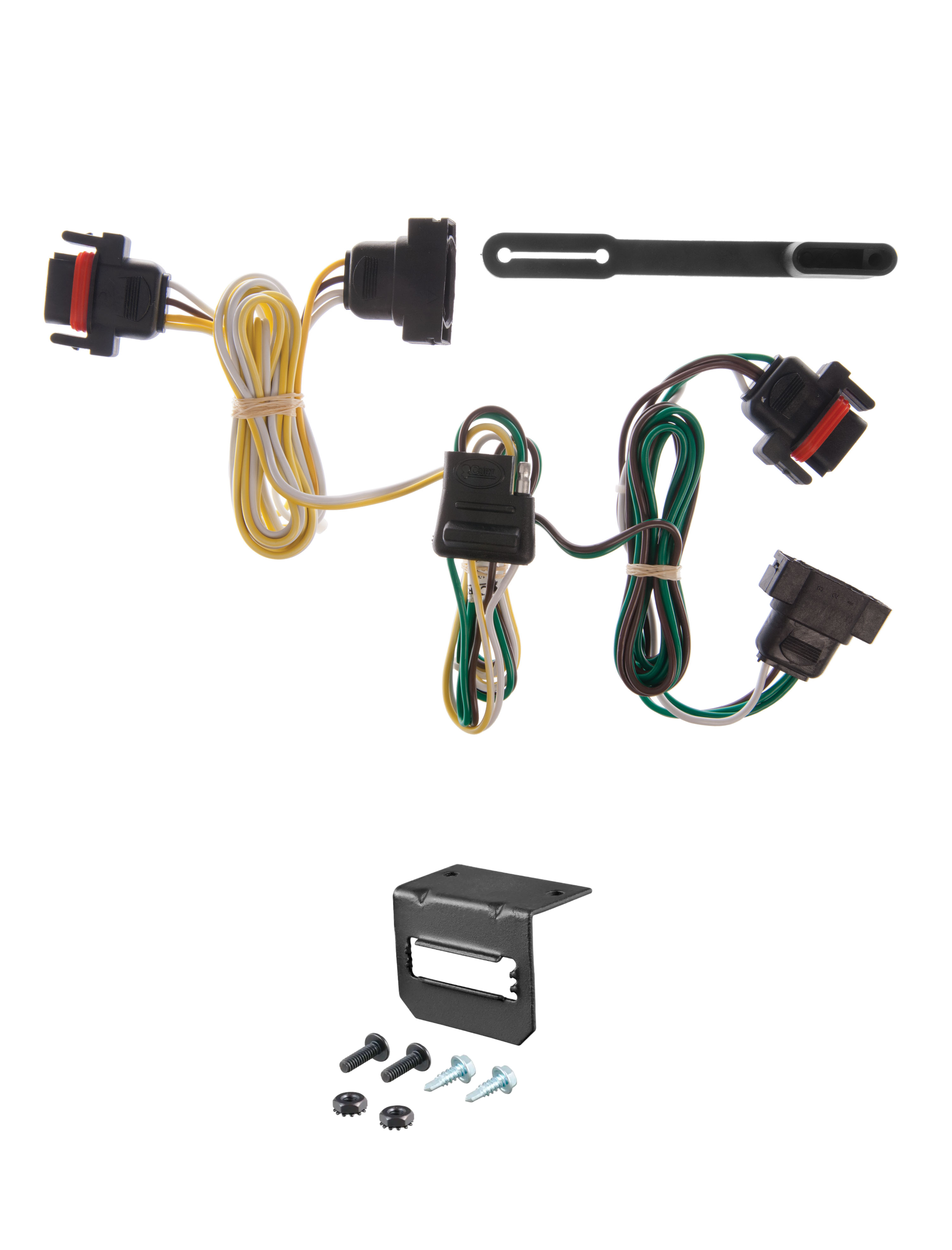 91-95 Plymouth Voyager Excluding Stow 'n Go CURT 4-flat Plug and Play Trailer Wiring thumbnail 0