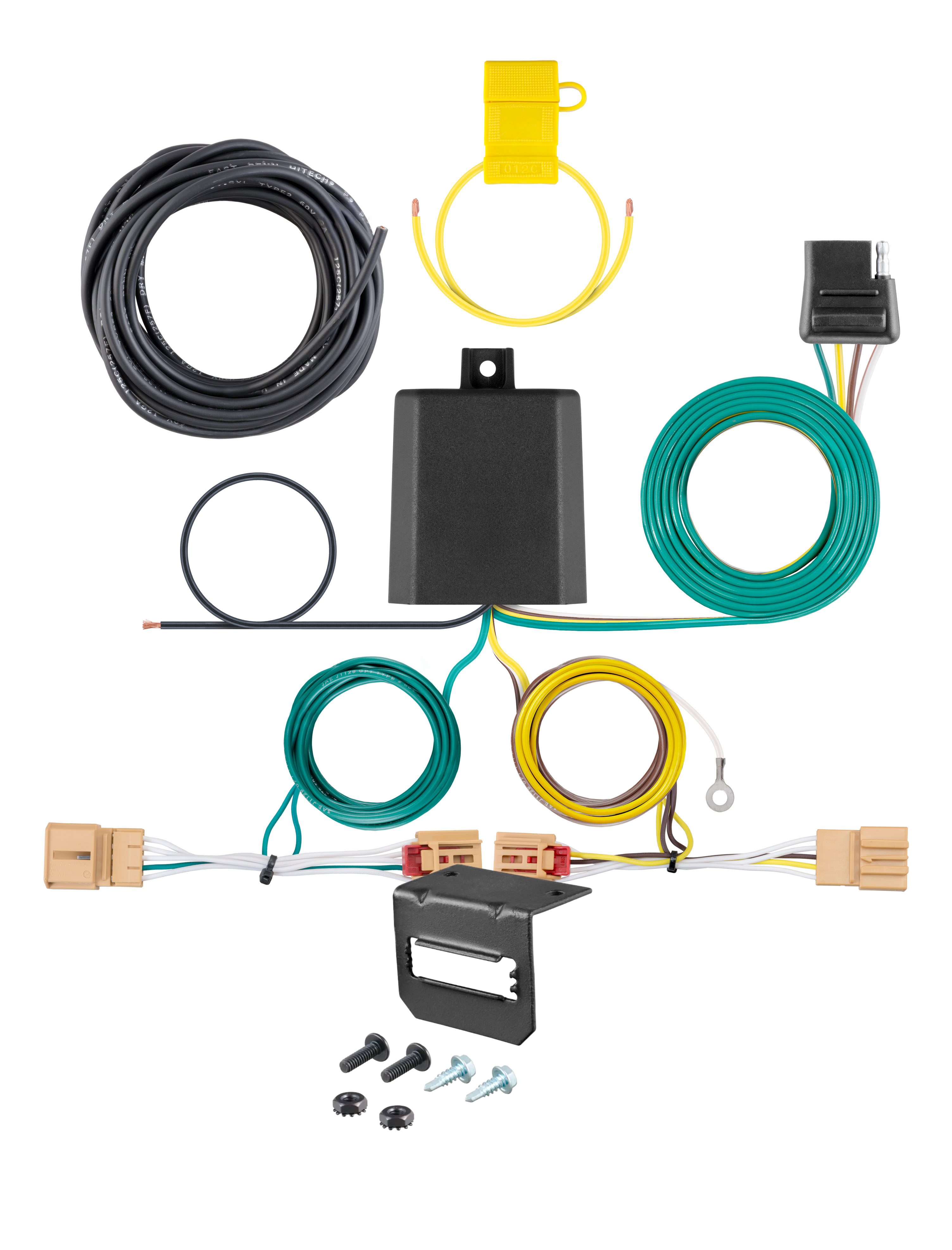 18-24 Volkswagen Tiguan CURT 4-flat Plug and Play Trailer Wiring thumbnail 0