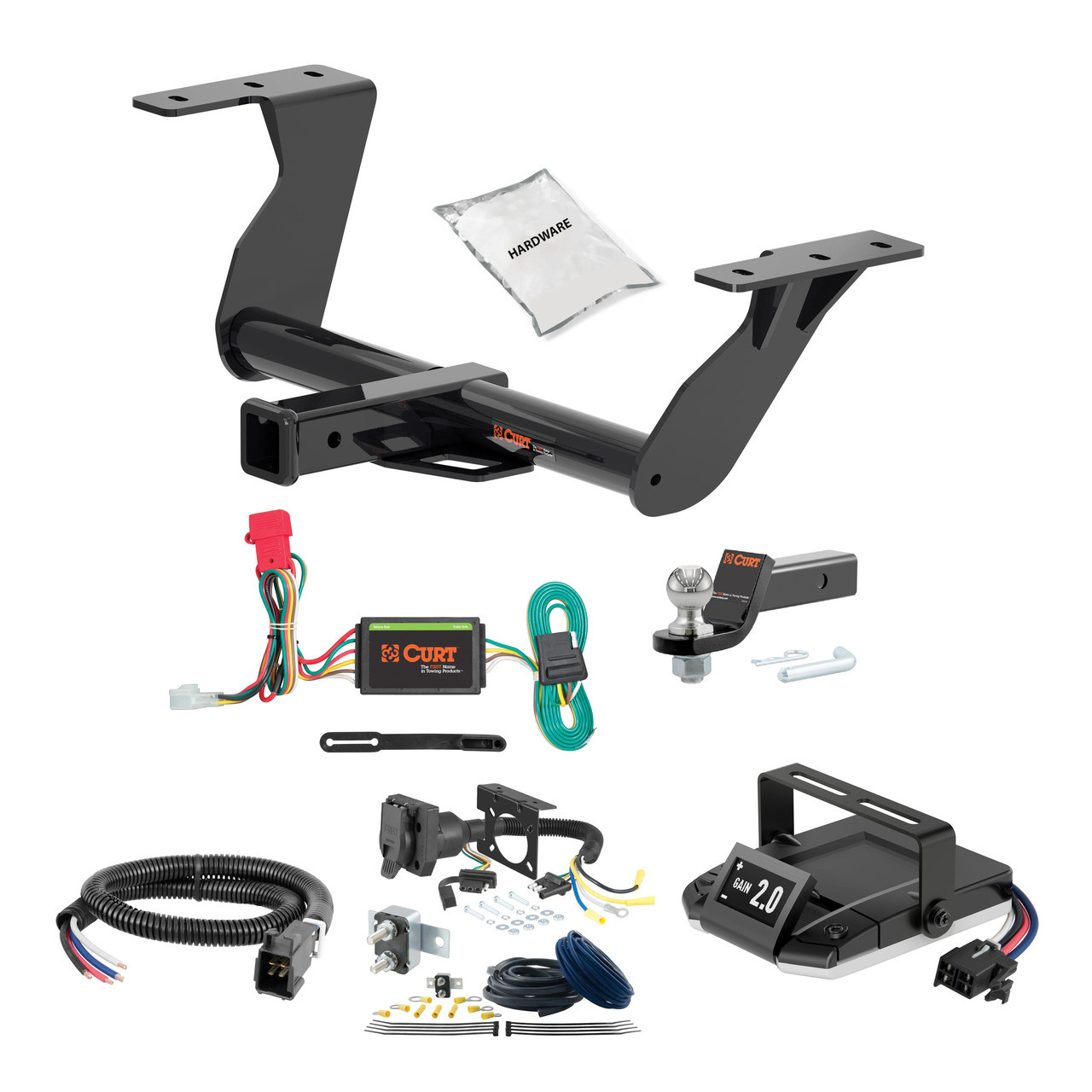 19-24 Subaru Forester 2 CURT Trailer Hitch + Assure Proportional Brake Controller Kit HBCW2264 thumbnail 0