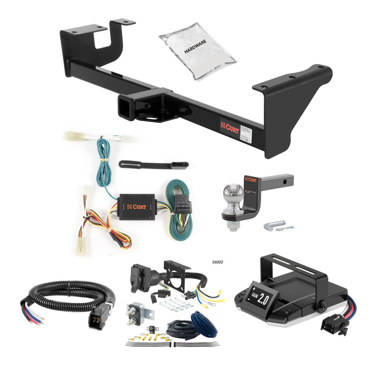 09-12 Suzuki Equator 2 CURT Trailer Hitch + Assure Proportional Brake Controller Kit HBCW2329 thumbnail 0