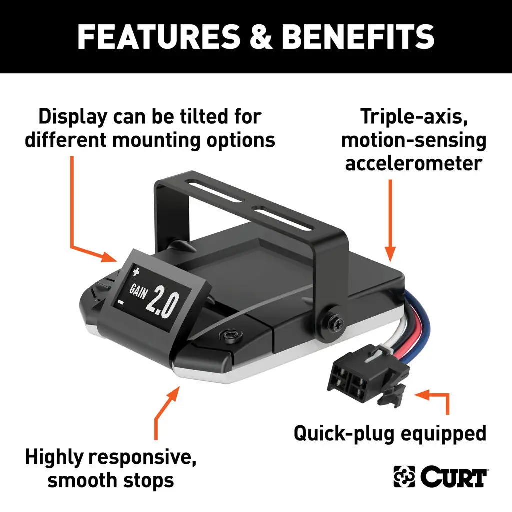 07-09 Dodge Durango 2 CURT Trailer Hitch + Assure Proportional Brake Controller Kit HBCW691 thumbnail 3