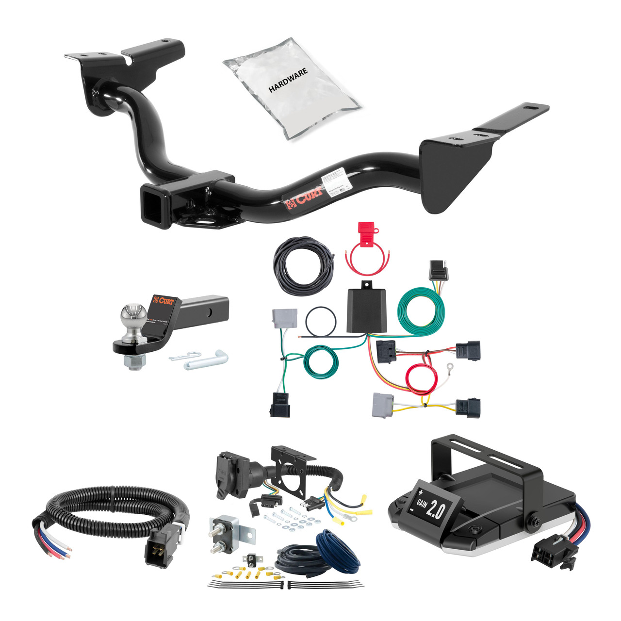 05-11 Ford Escape With factory 1-1/4" receiver hitch 2 CURT Trailer Hitch + Assure Proportional Brake Controller Kit HBCW819 thumbnail 0