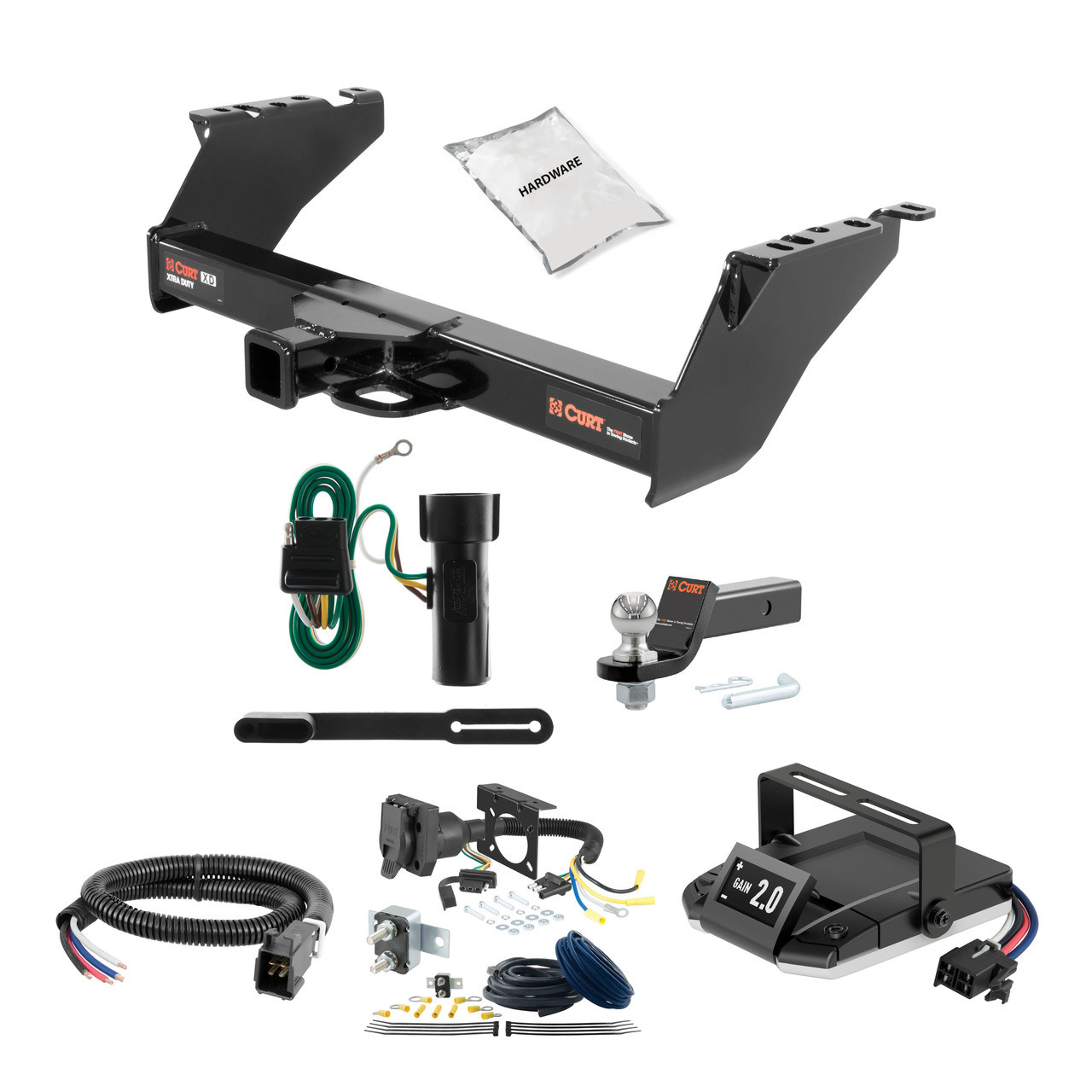 78-96 Ford Bronco 2 CURT Trailer Hitch + Assure Proportional Brake Controller Kit HBCW787 thumbnail 0