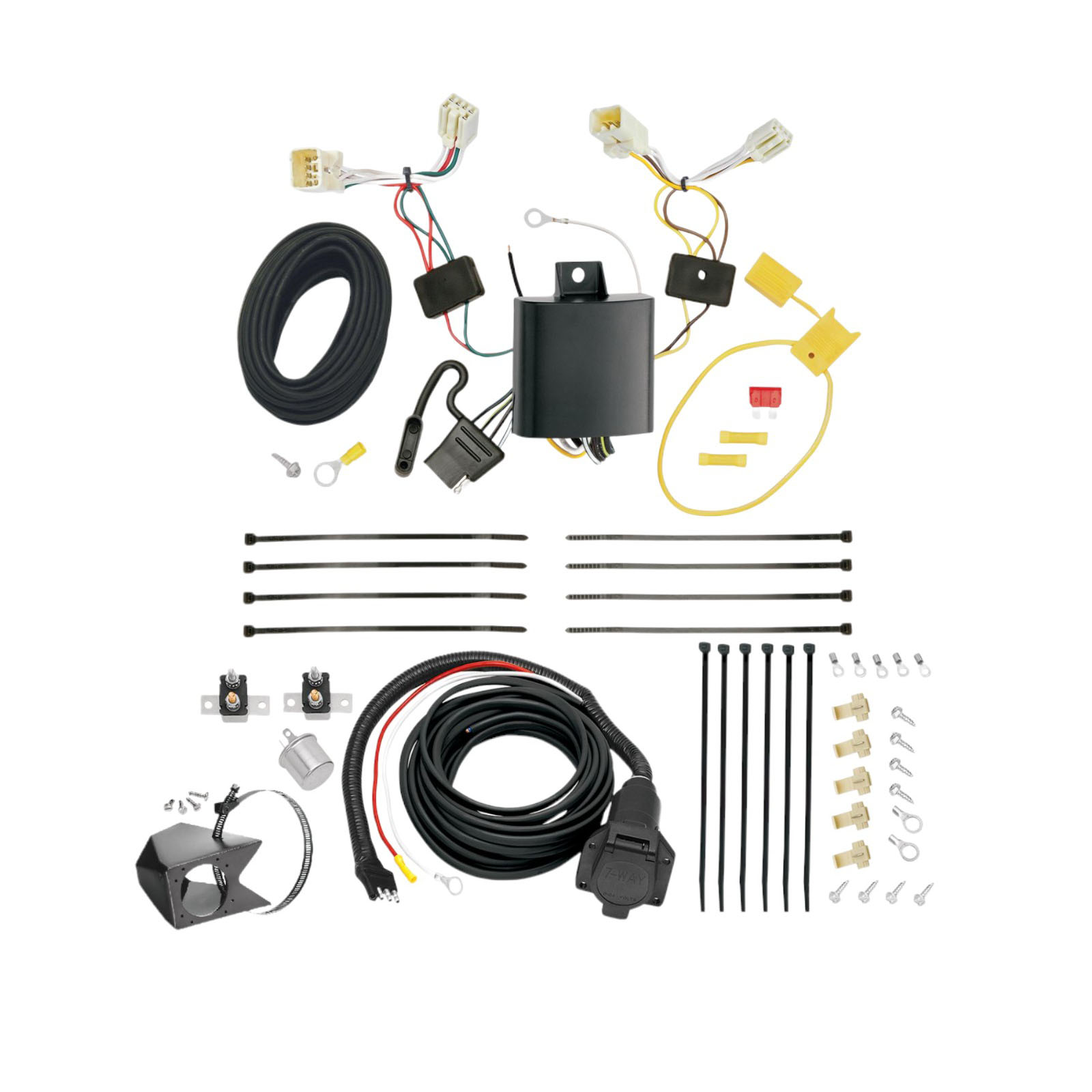 2017-2020 Hyundai Elantra Except Limited Tekonsha Custom 7-Way + Brake Controller Install Kit thumbnail 0