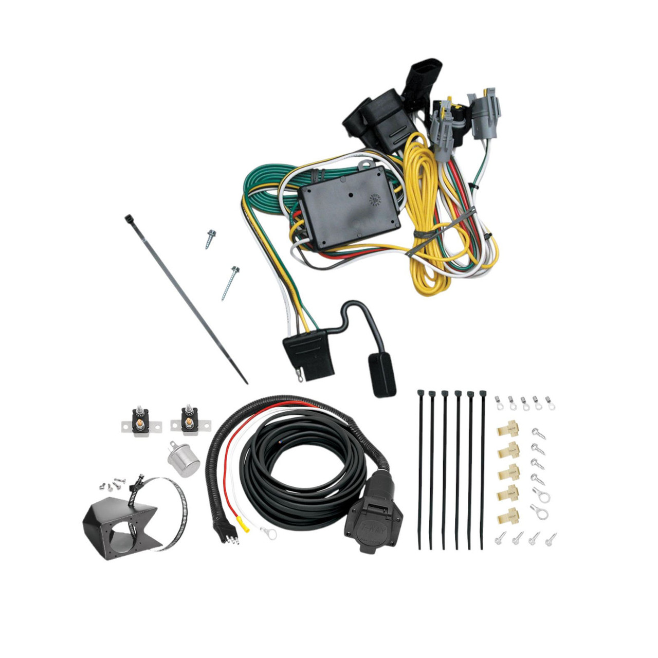 2001-2003 Mazda Tribute  Tekonsha Custom 7-Way + Brake Controller Install Kit thumbnail 0