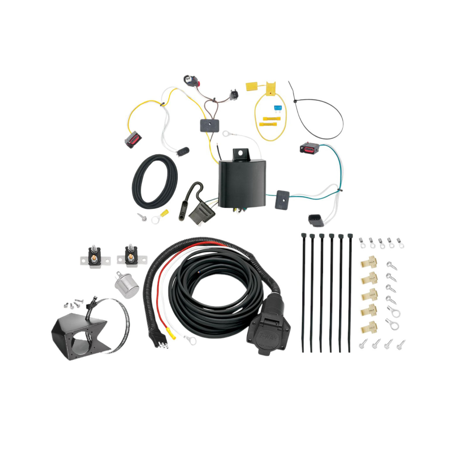 2022-2022 Jeep Grand Cherokee WK  Tekonsha Custom 7-Way + Brake Controller Install Kit thumbnail 0