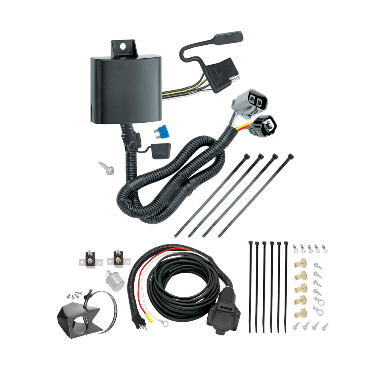 2014-2018 Hyundai Santa Fe Sport (5 Passenger) w/Factory Tow Package Tekonsha Custom 7-Way + Brake Controller Install Kit thumbnail 0