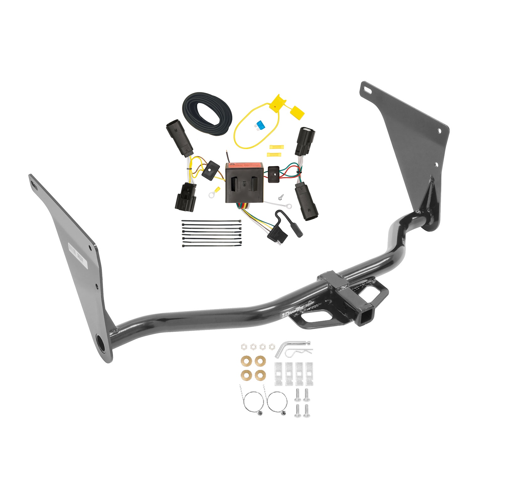 2013-2016 Ford Escape Draw-tite Class 2 Trailer Hitch, 1-1/4 Inch Square Receiver Bundle w/ Plug-n-Play T-One Wiring Harness 36524 thumbnail 0