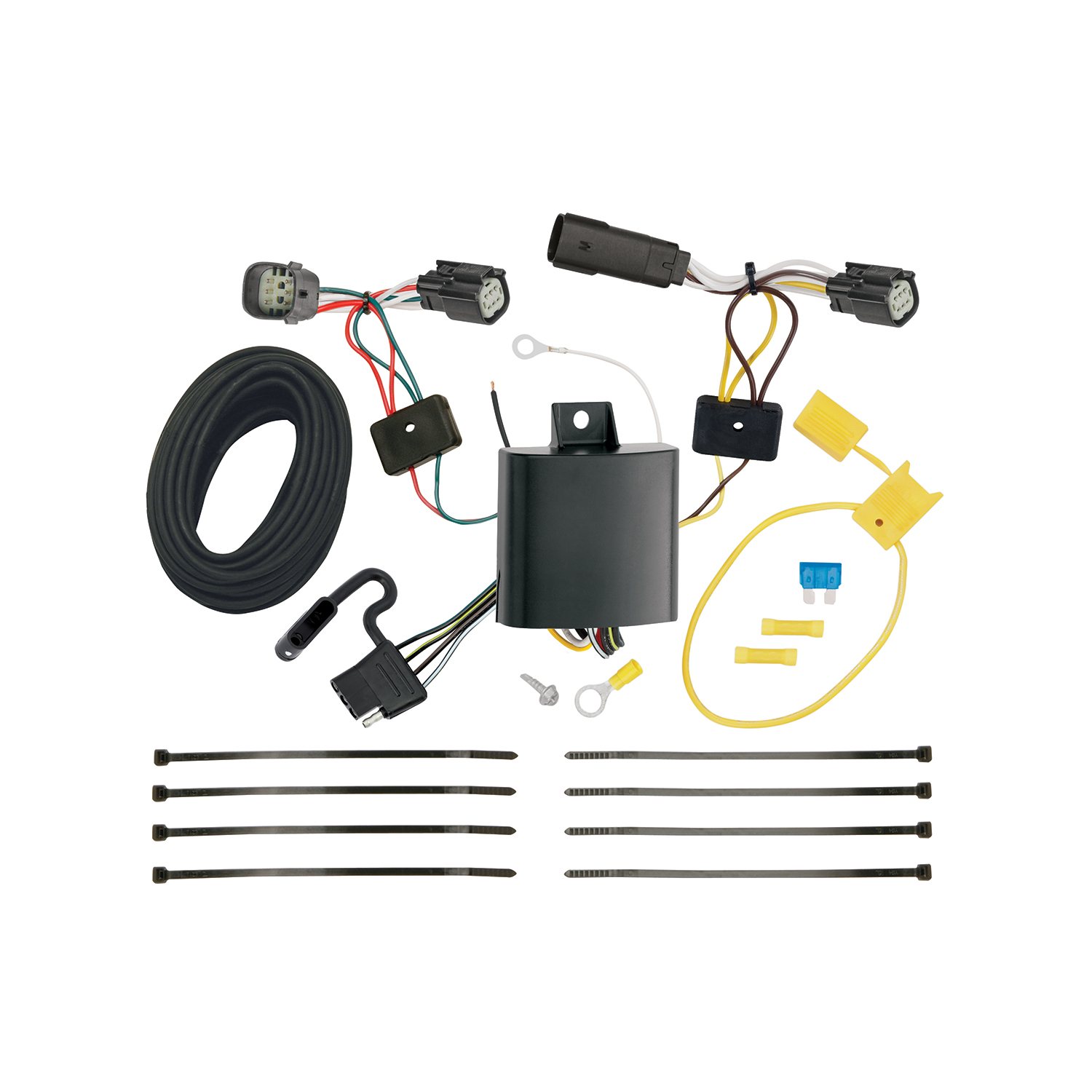 2017-2018 Ford Escape Draw-tite Class 2 Trailer Hitch, 1-1/4 Inch Square Receiver Bundle w/ Plug-n-Play T-One Wiring Harness 36524 thumbnail 1