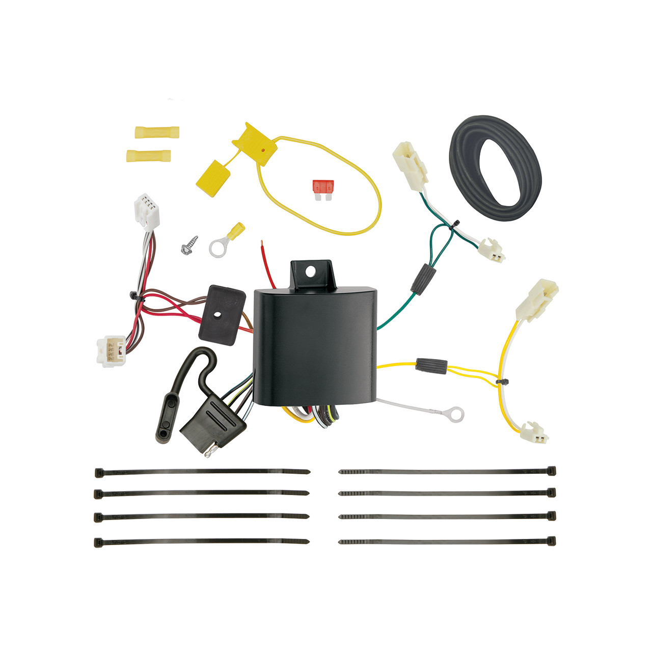 2011-2014 Toyota Sienna Draw-tite Class 3 Trailer Hitch, 2 Inch Square Receiver Bundle w/ Plug-n-Play T-One Wiring Harness 76112 thumbnail 1