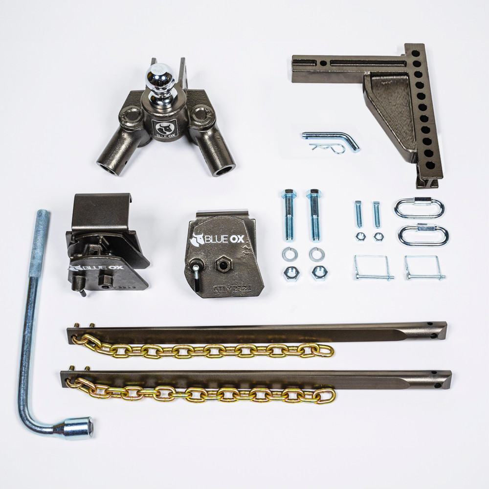 BlueOx 20k, 550 lb TW, SwayPro Weight Distributing Hitch, 2" Recievers 11-hole/10" receiver stinger BXW0556 thumbnail 2