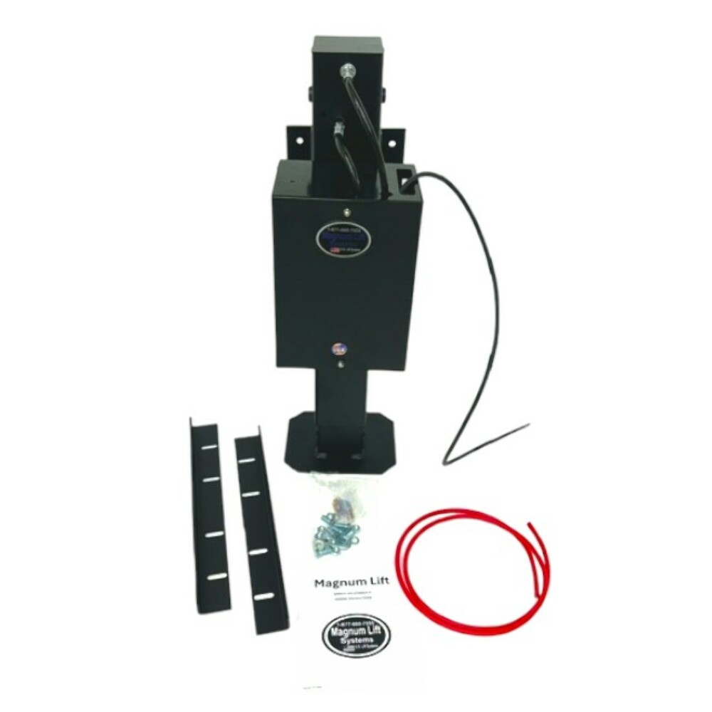 12,000 lbs Hydraulic Single Trailer Jack Magnum Lift Power Lift with 24” Stroke & Manual Override thumbnail 1