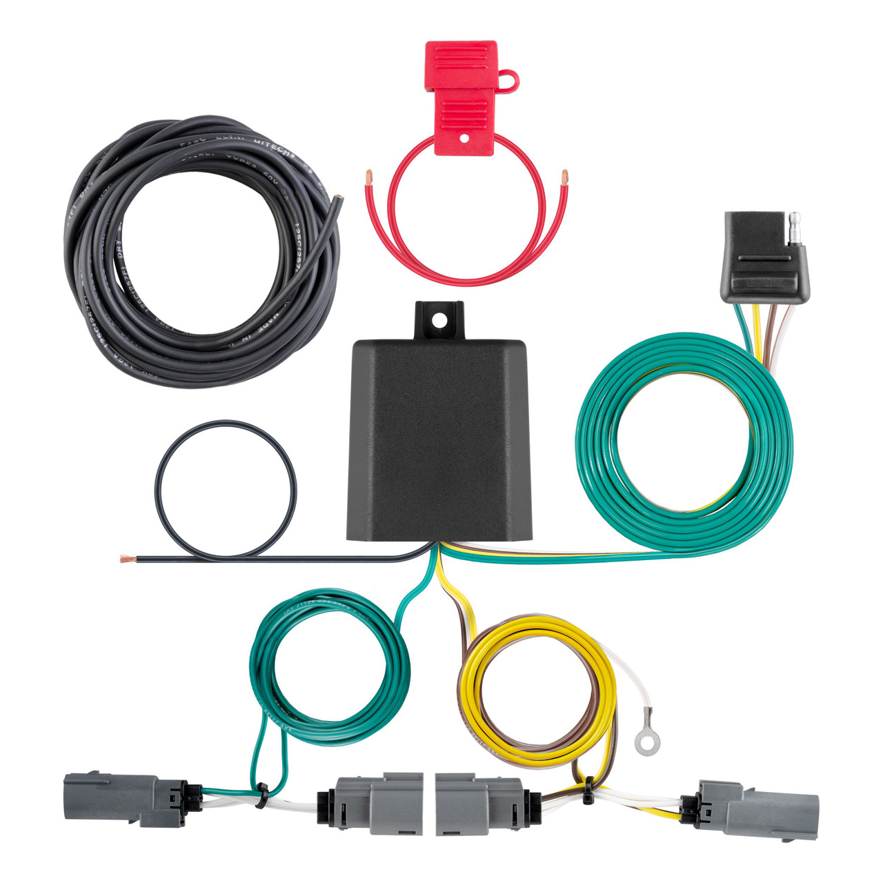 2021 - 2023 Ford F-150 w/o LED Tailights + Excluding factory receiver or Police Responder Curt 2", Class 4 Trailer Tow Hitch + 4-way Wiring Kit 14017 thumbnail 1