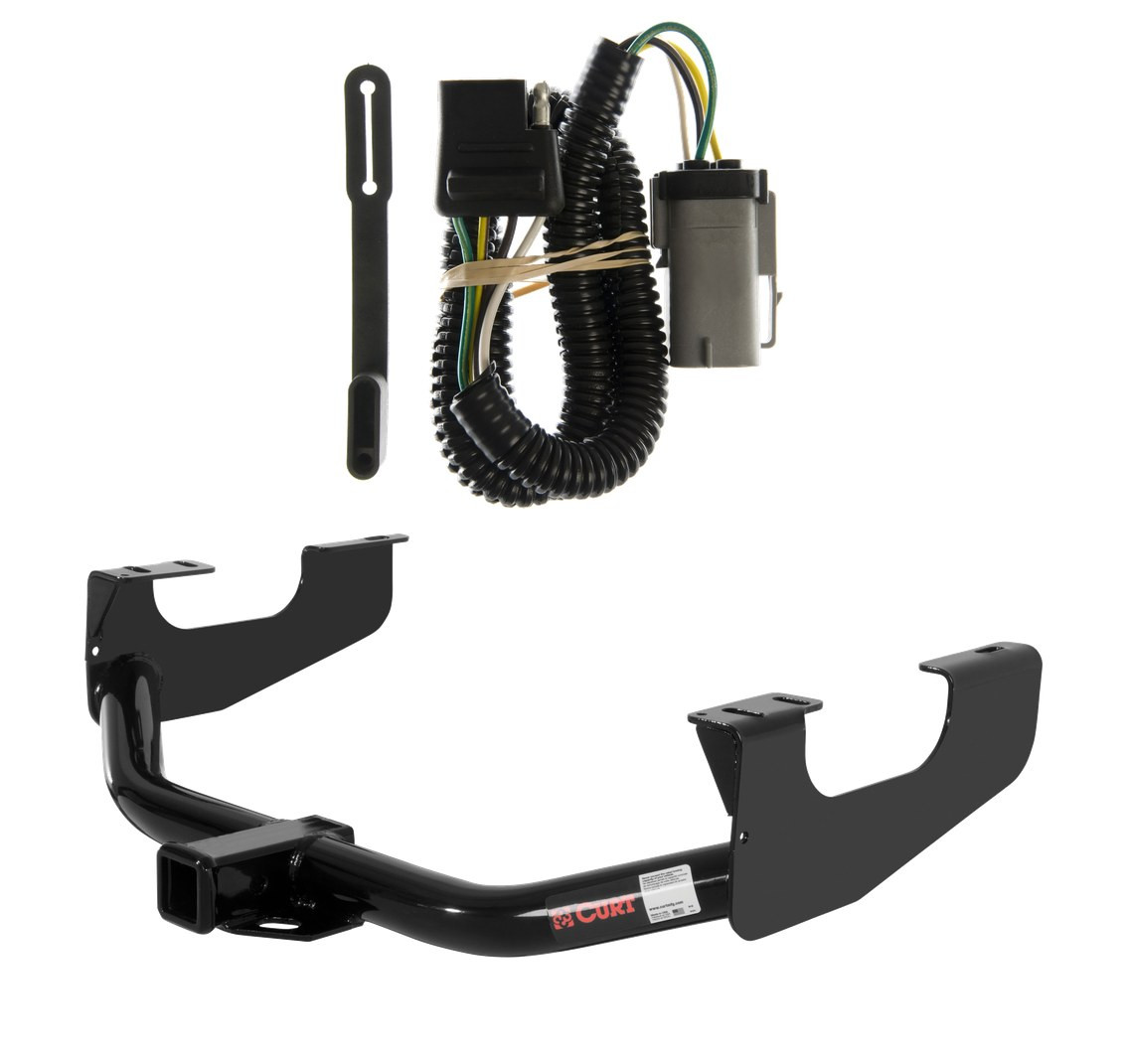 2002 - 2004 Ford F-250 Super Duty Curt 2", Class 3 Trailer Tow Hitch + 4-flat Wiring Kit 13359 thumbnail 0