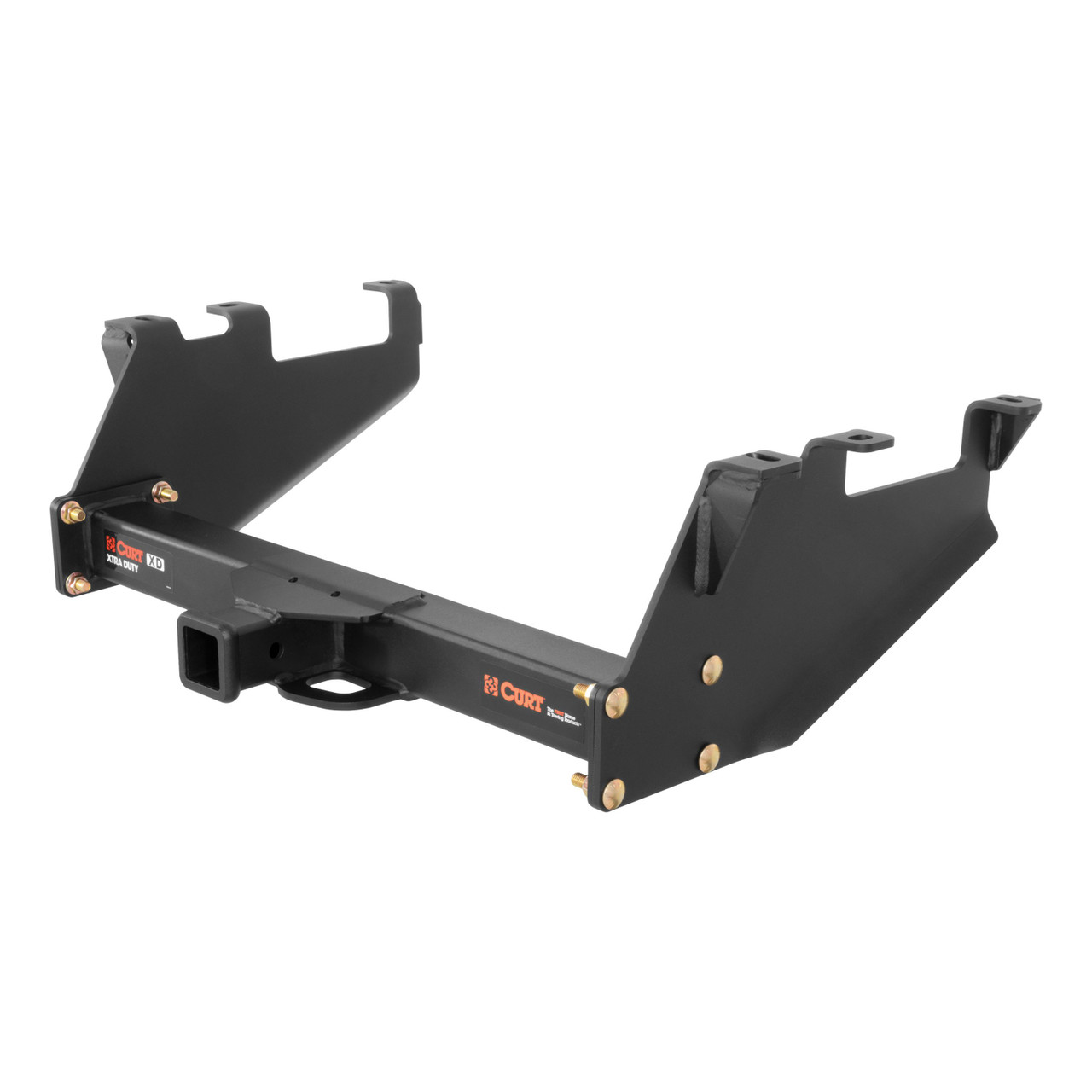 1988 - 2000 GMC C3500 With 10" step bumper Curt 2", Class 5 Trailer Tow Hitch + 4-flat Wiring Kit 15317 thumbnail 2